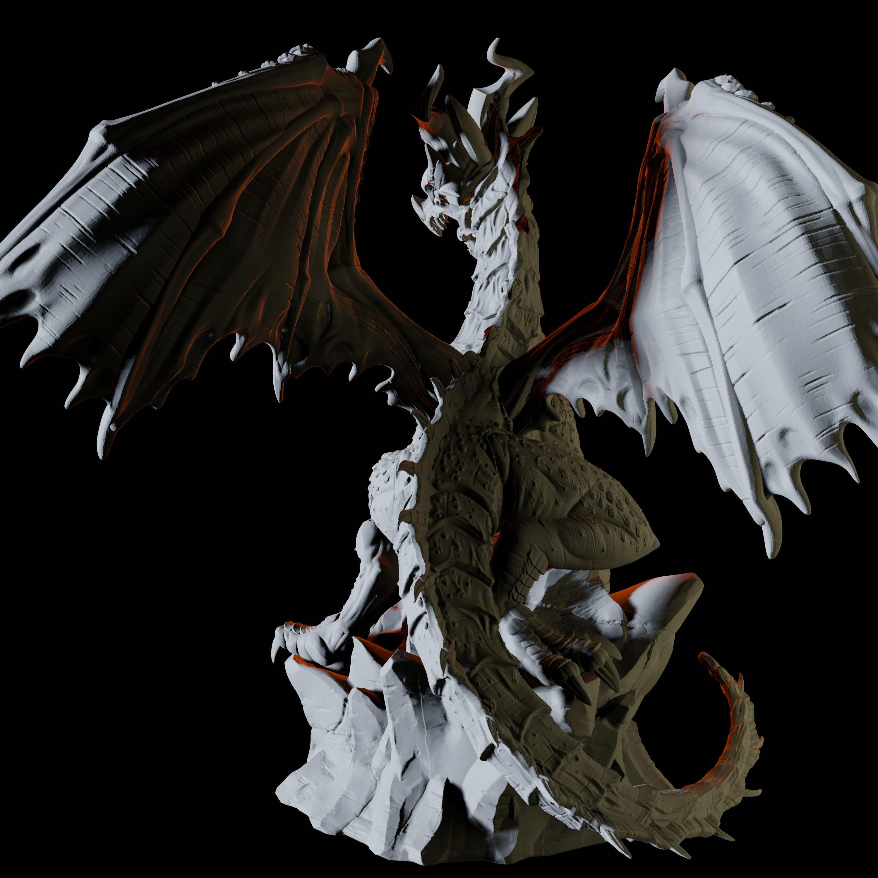 Green Dragon Miniature for Dungeons and Dragons - Myth Forged