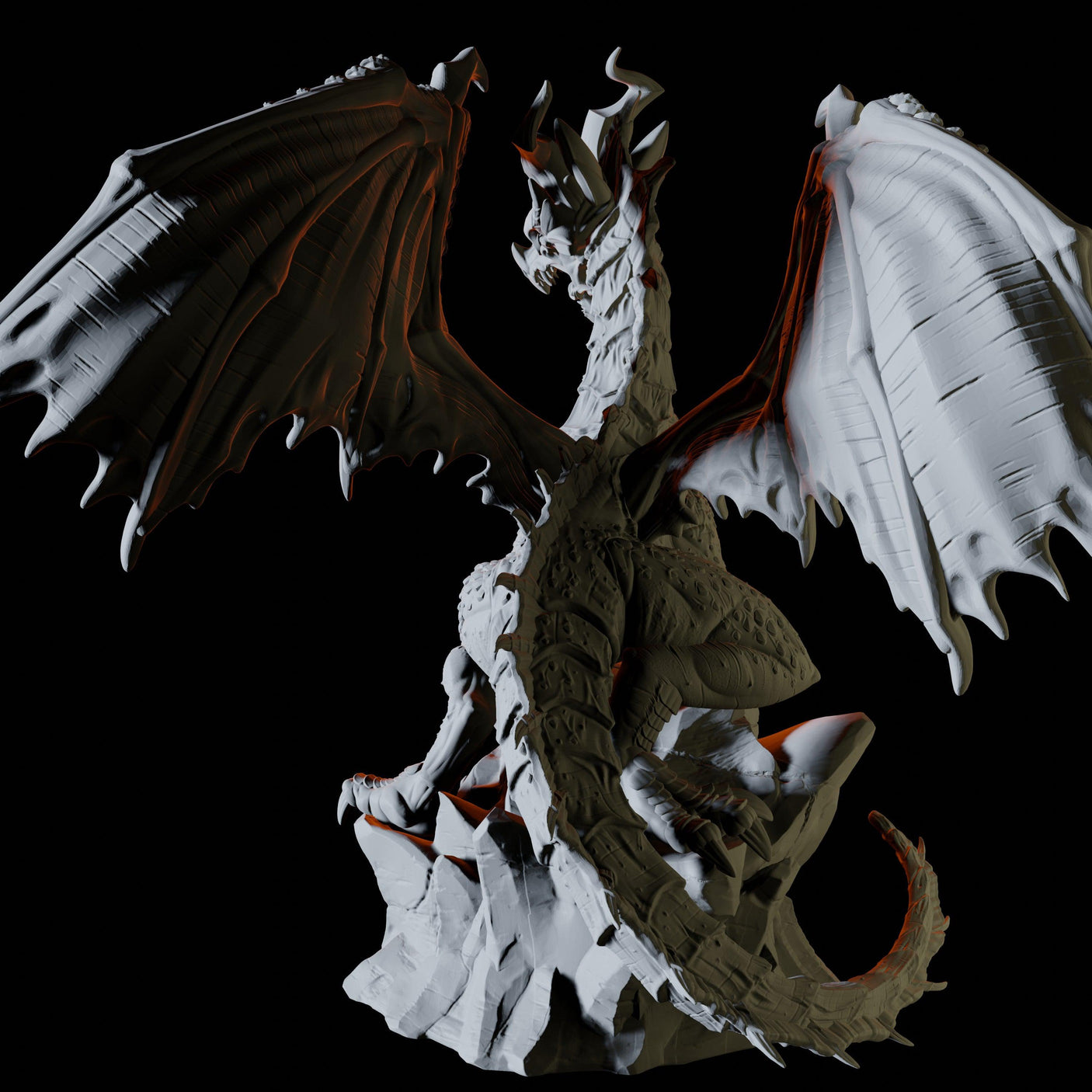Green Dragon Miniature for Dungeons and Dragons, Pathfinder or other TTRPGs