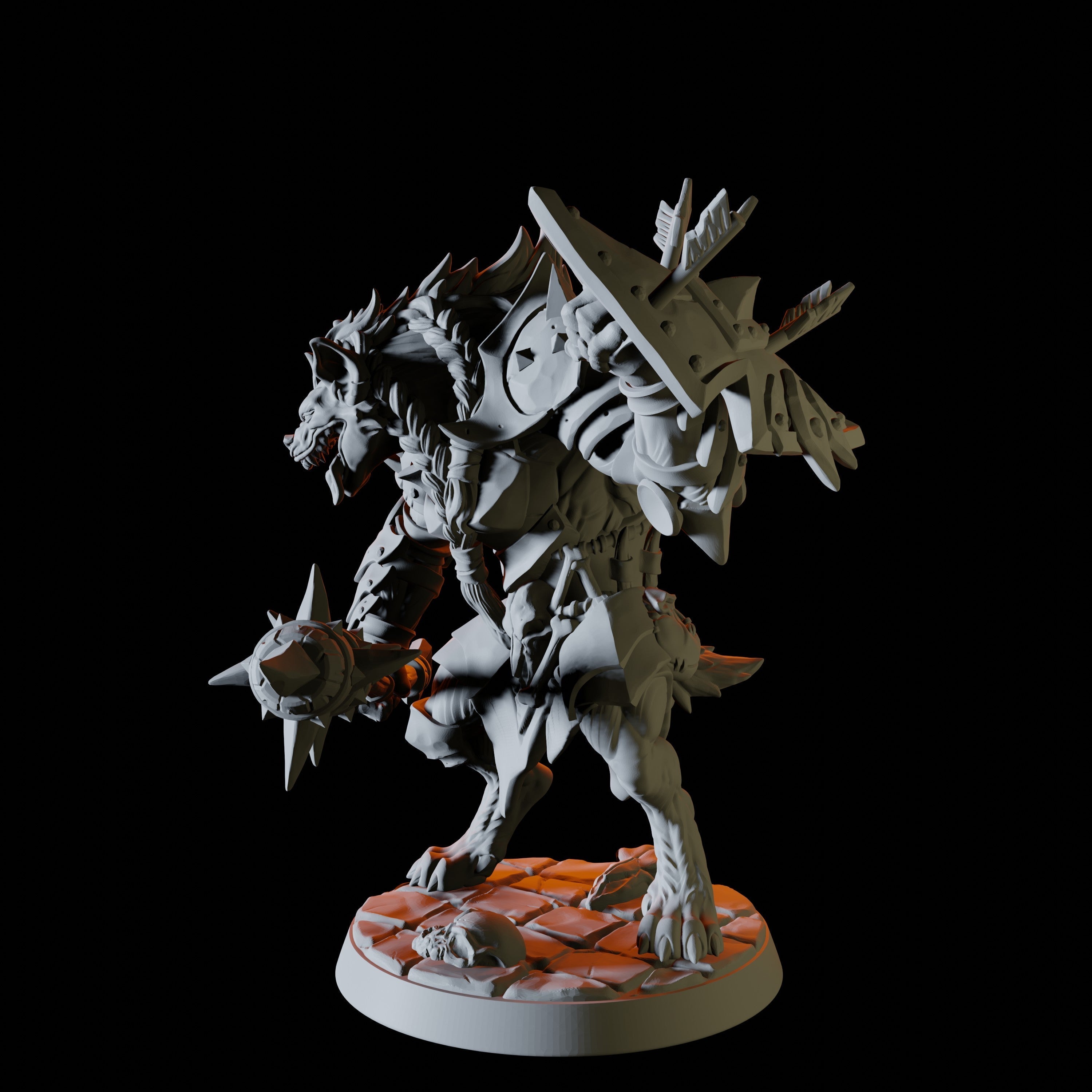 Gnoll Miniature for Dungeons and Dragons - Myth Forged