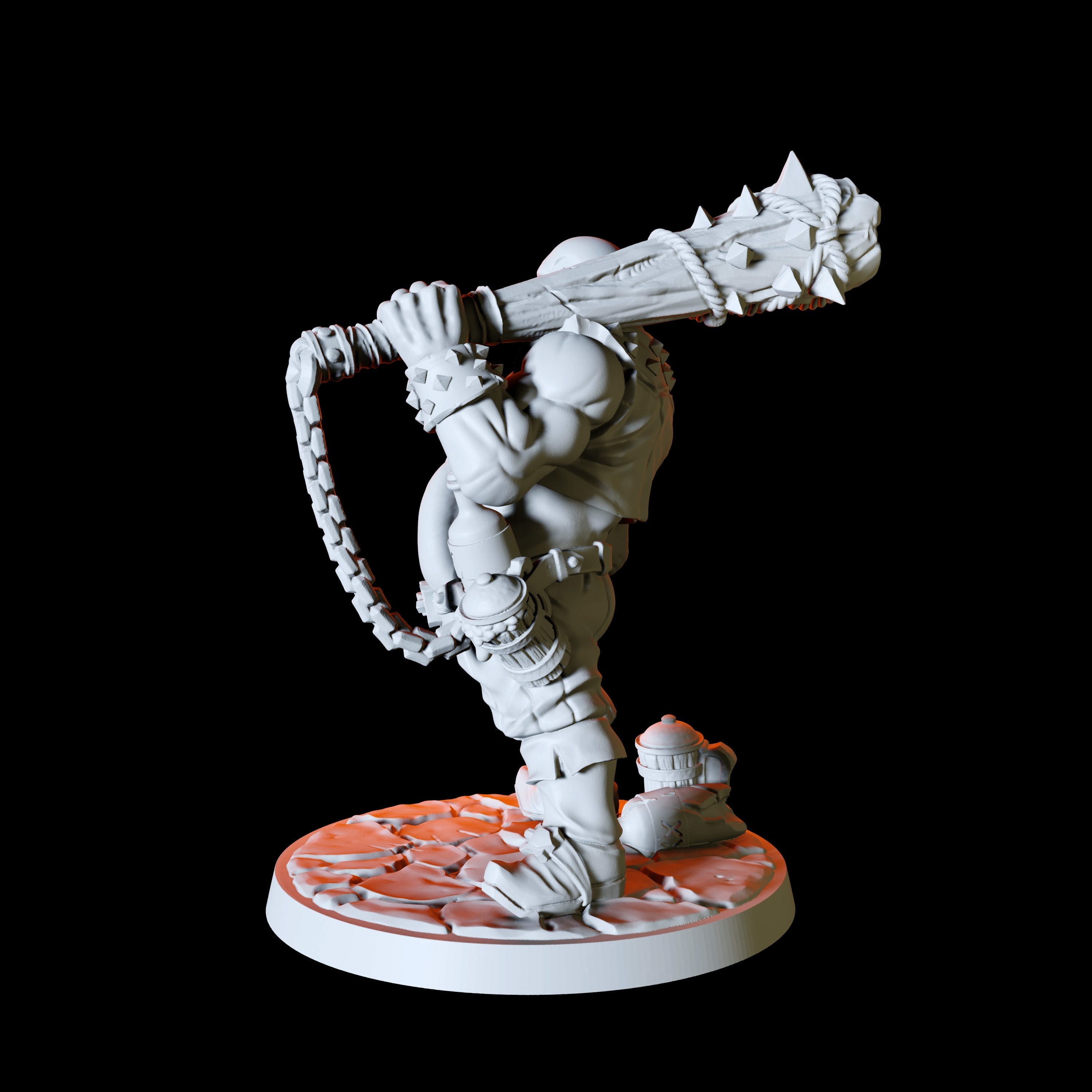 Half Orc Miniature for Dungeons and Dragons - Myth Forged