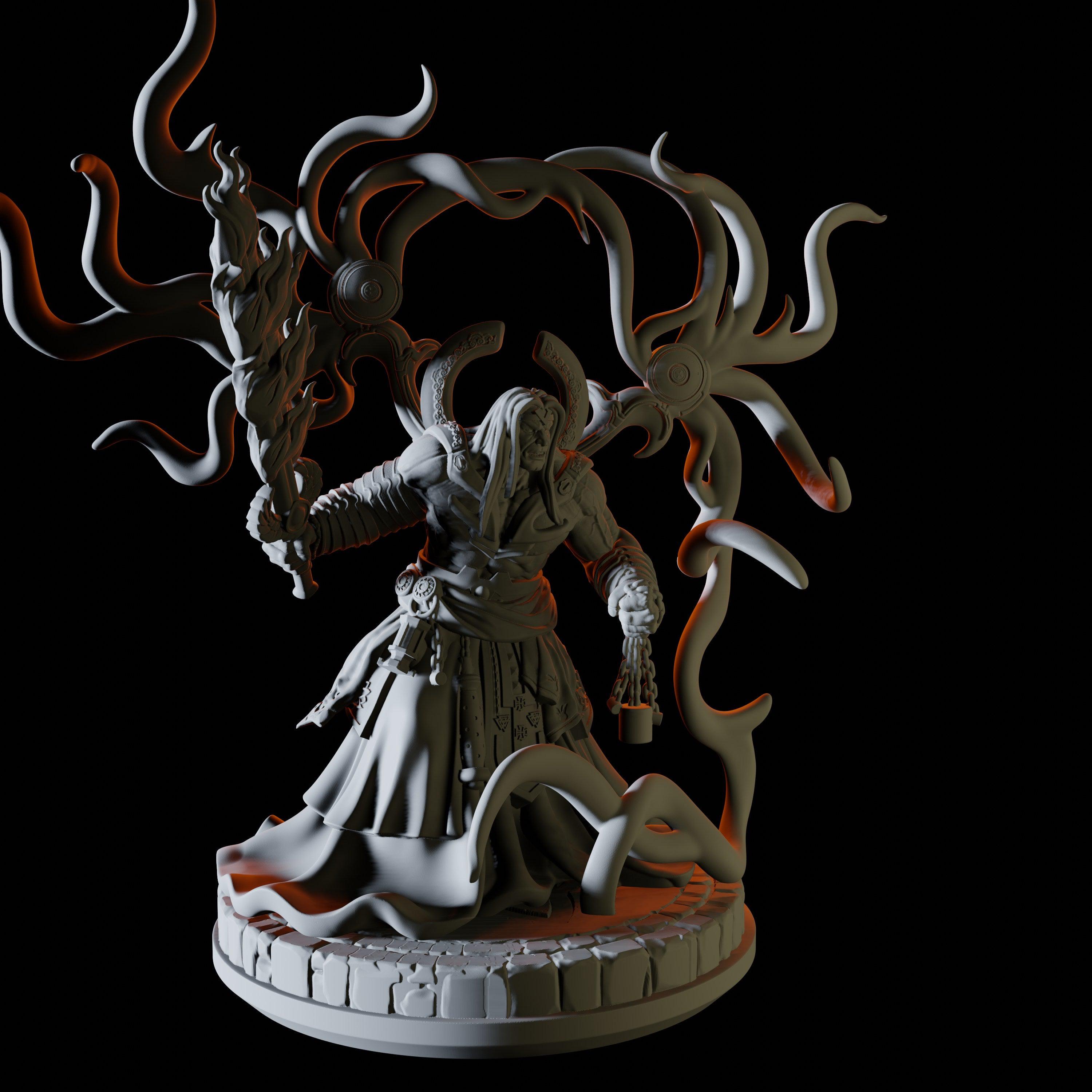Half Orc Celestial Miniature for Dungeons and Dragons - Myth Forged