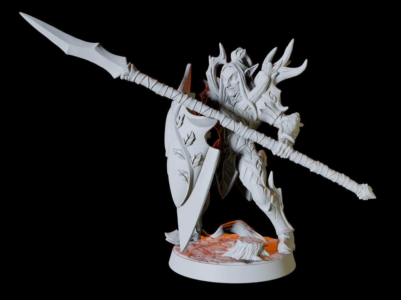 High Elf Army - Six Soldiers Miniature for Dungeons and Dragons, Pathfinder or other TTRPGs