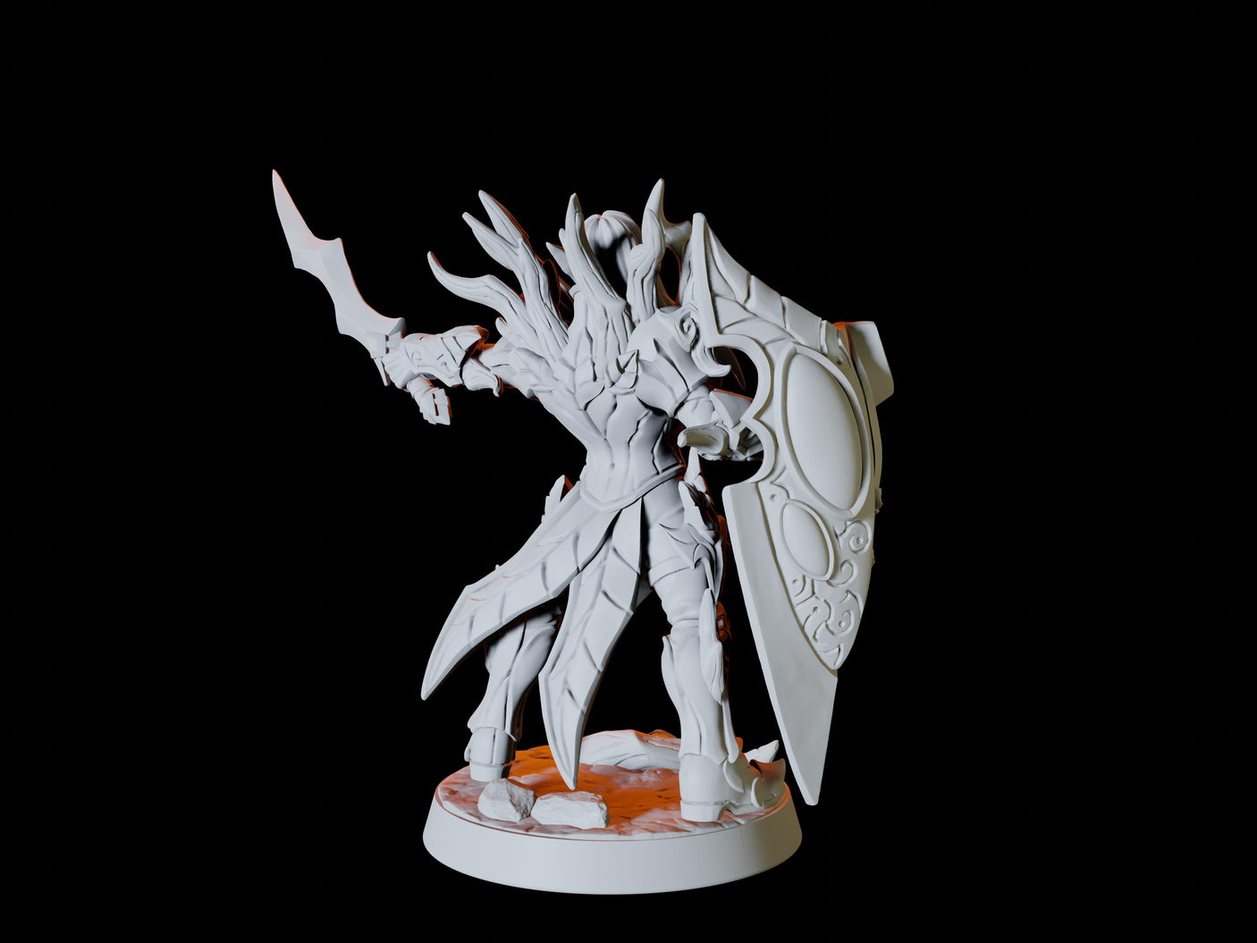 High Elf Army - Six Soldiers Miniature for Dungeons and Dragons, Pathfinder or other TTRPGs