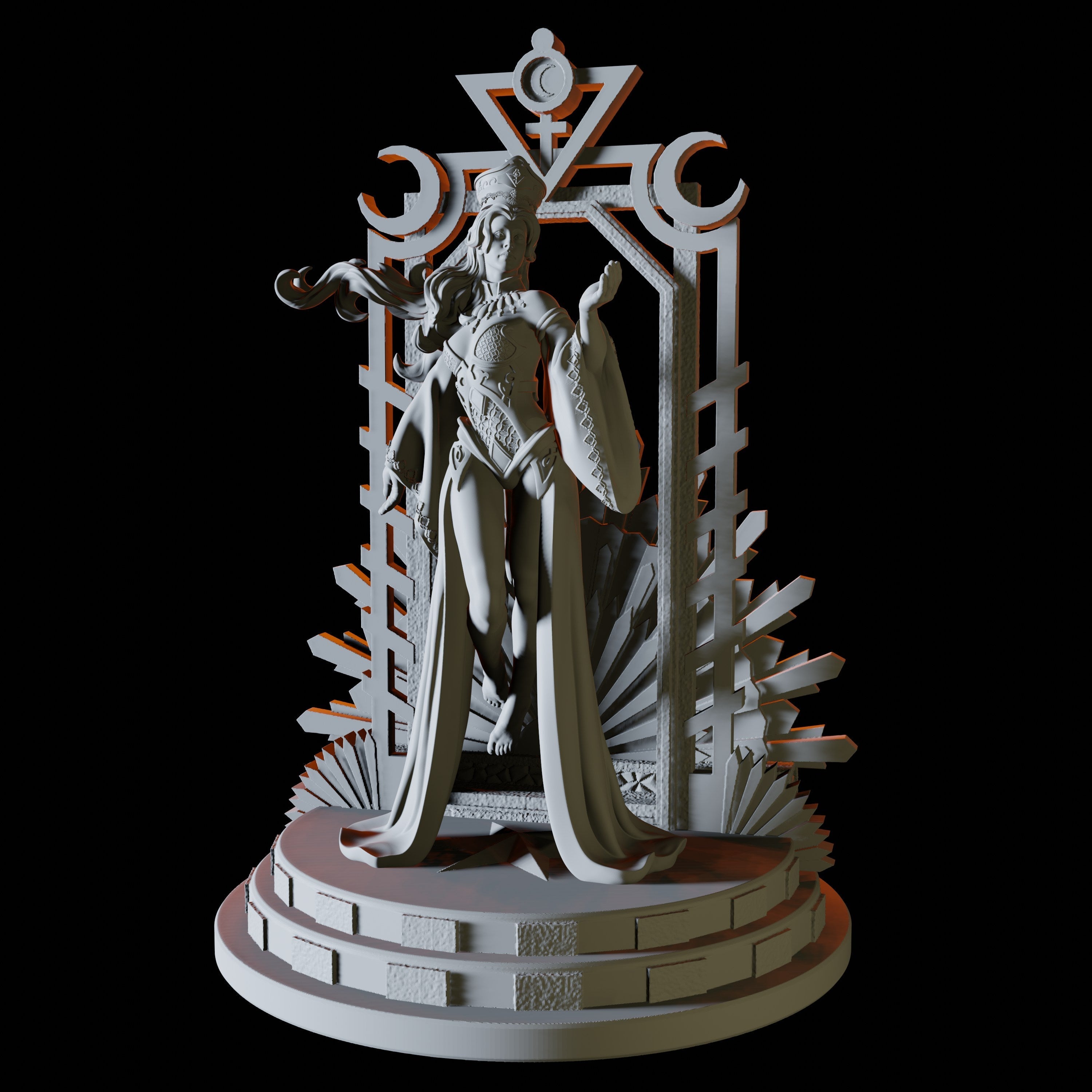 High Priestess Miniature for Dungeons and Dragons - Myth Forged