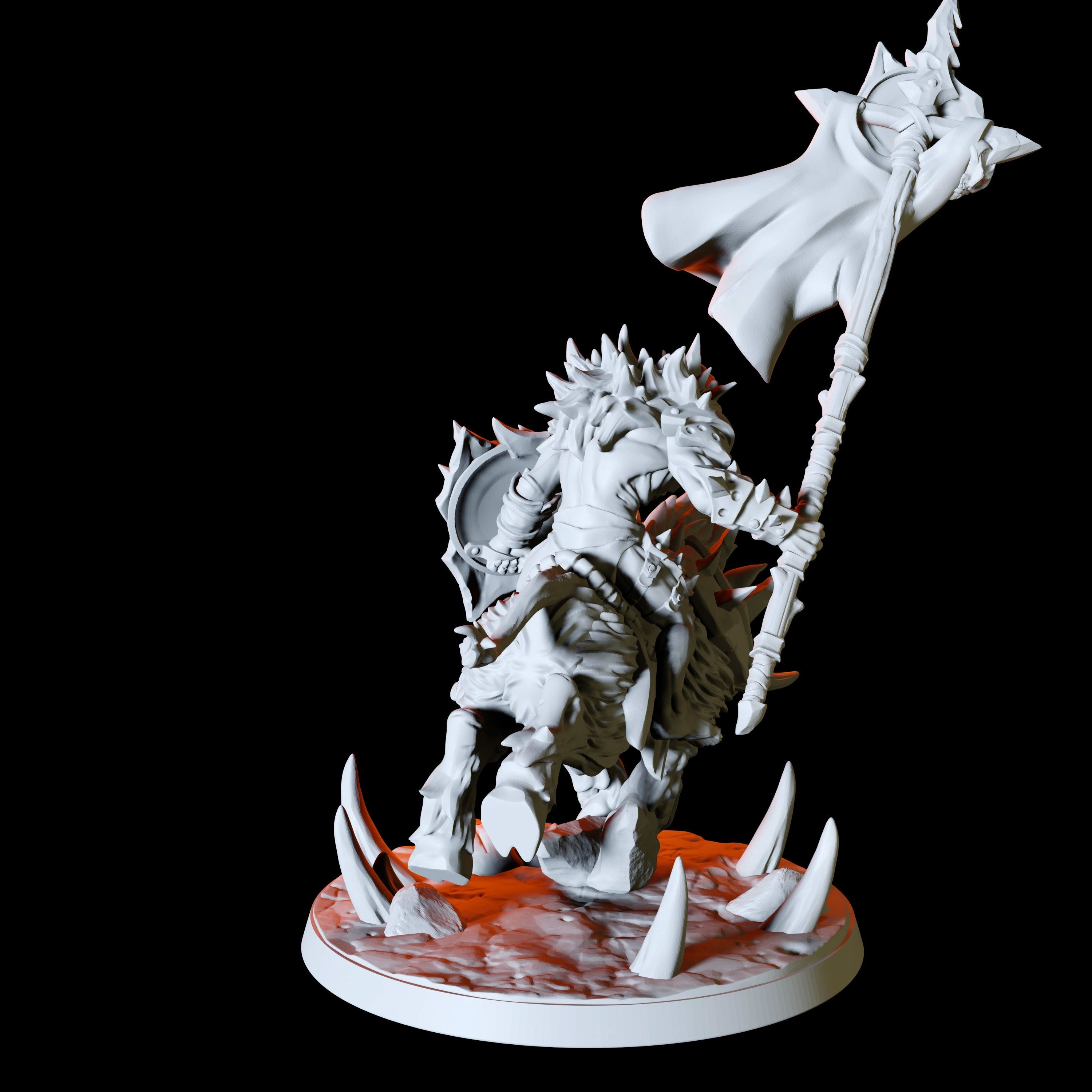 Hobgoblin Worg Rider Miniature for Dungeons and Dragons - Myth Forged