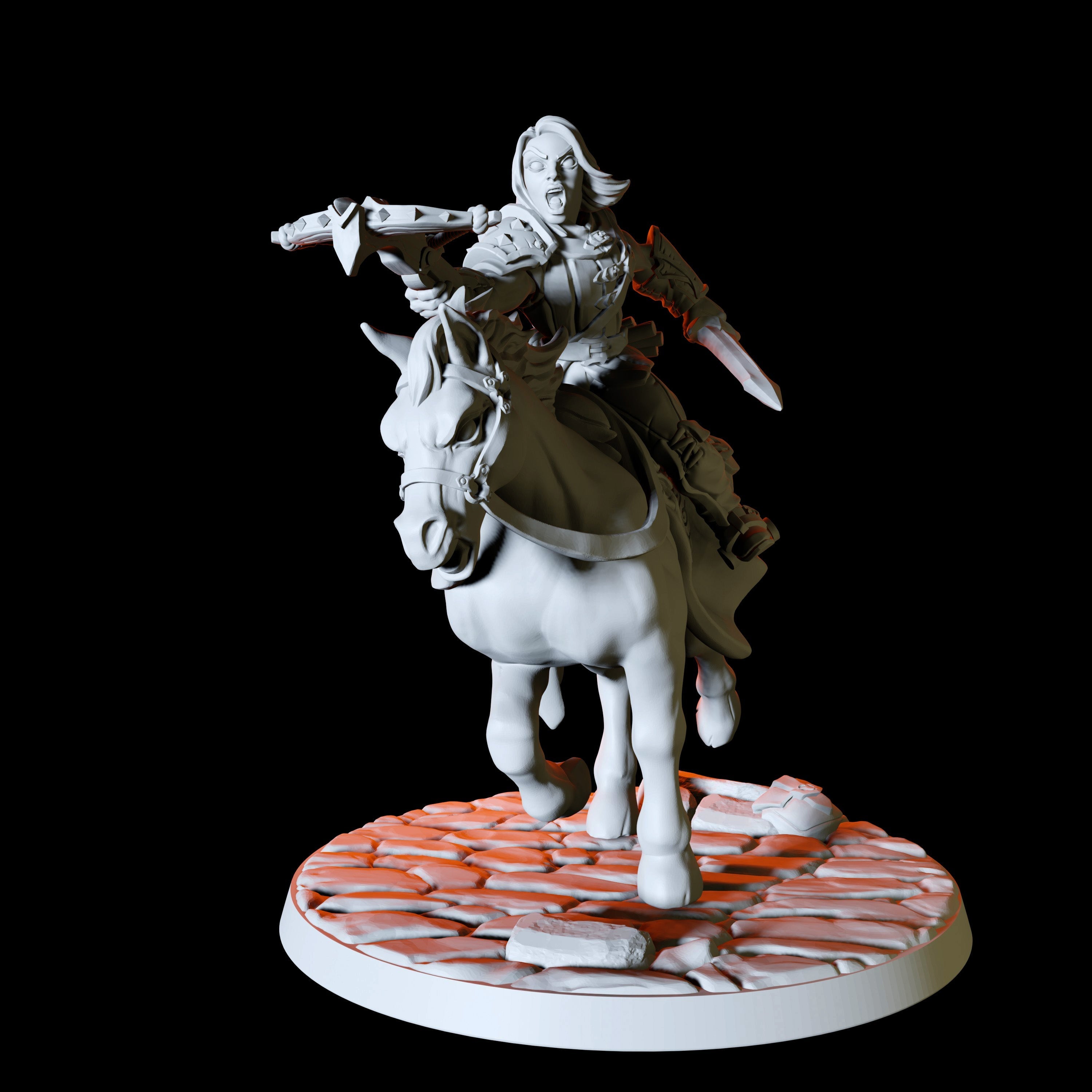 Horseback Rogue Miniature for Dungeons and Dragons - Myth Forged
