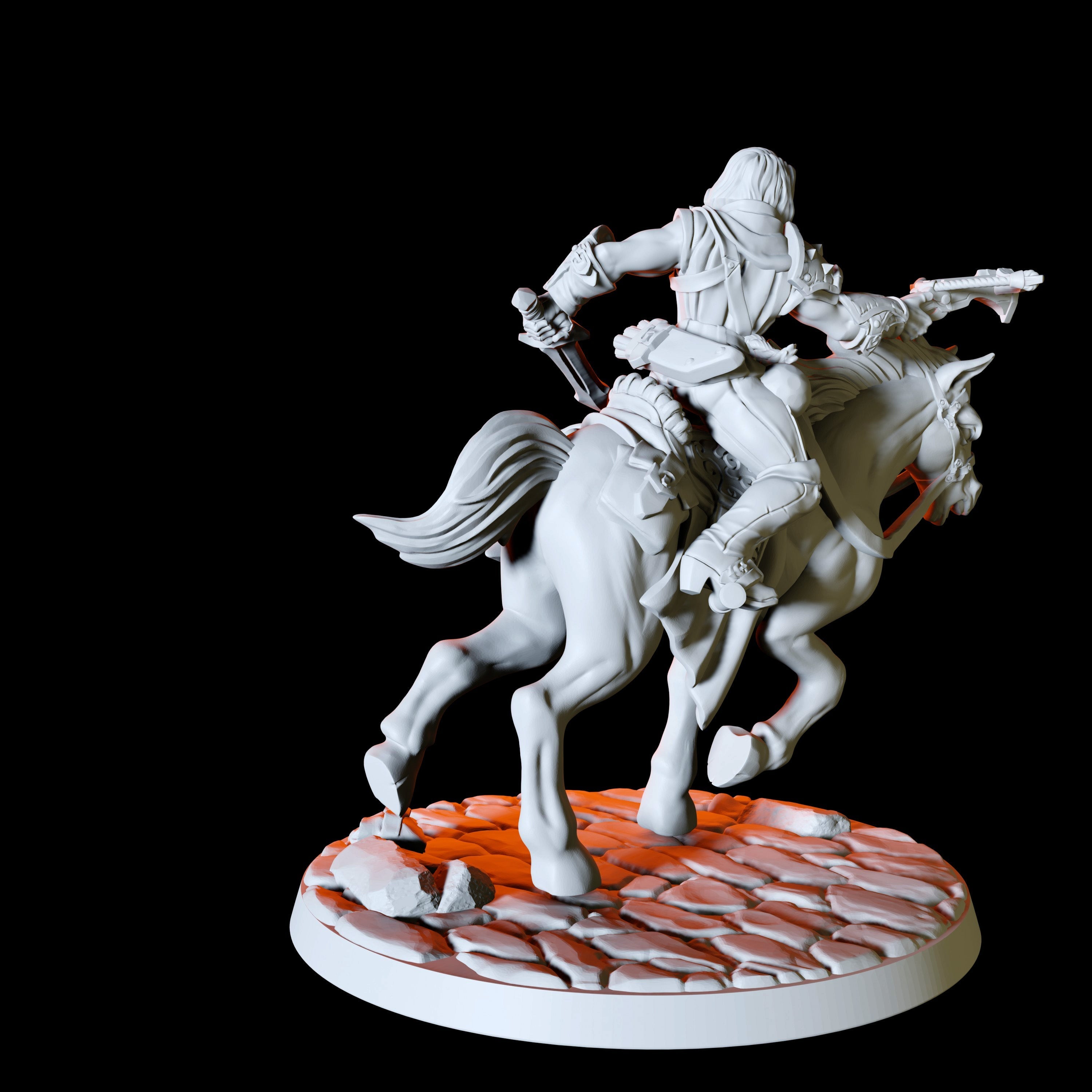 Horseback Rogue Miniature for Dungeons and Dragons - Myth Forged