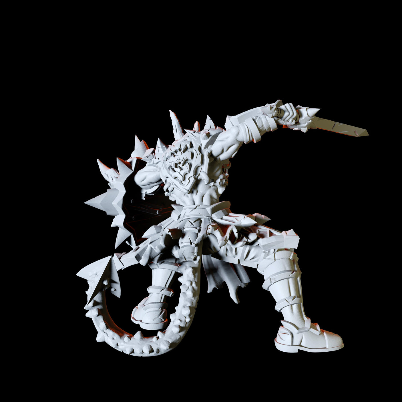 Hulking Chain Devil Miniature for Dungeons and Dragons, Pathfinder or other TTRPGs