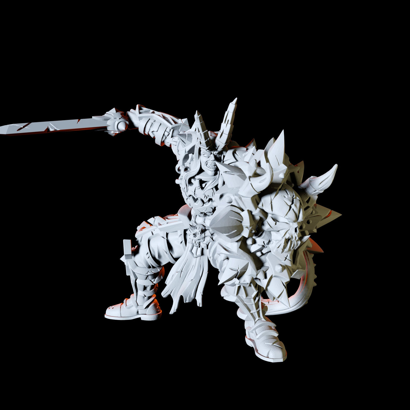 Hulking Chain Devil Miniature for Dungeons and Dragons, Pathfinder or other TTRPGs