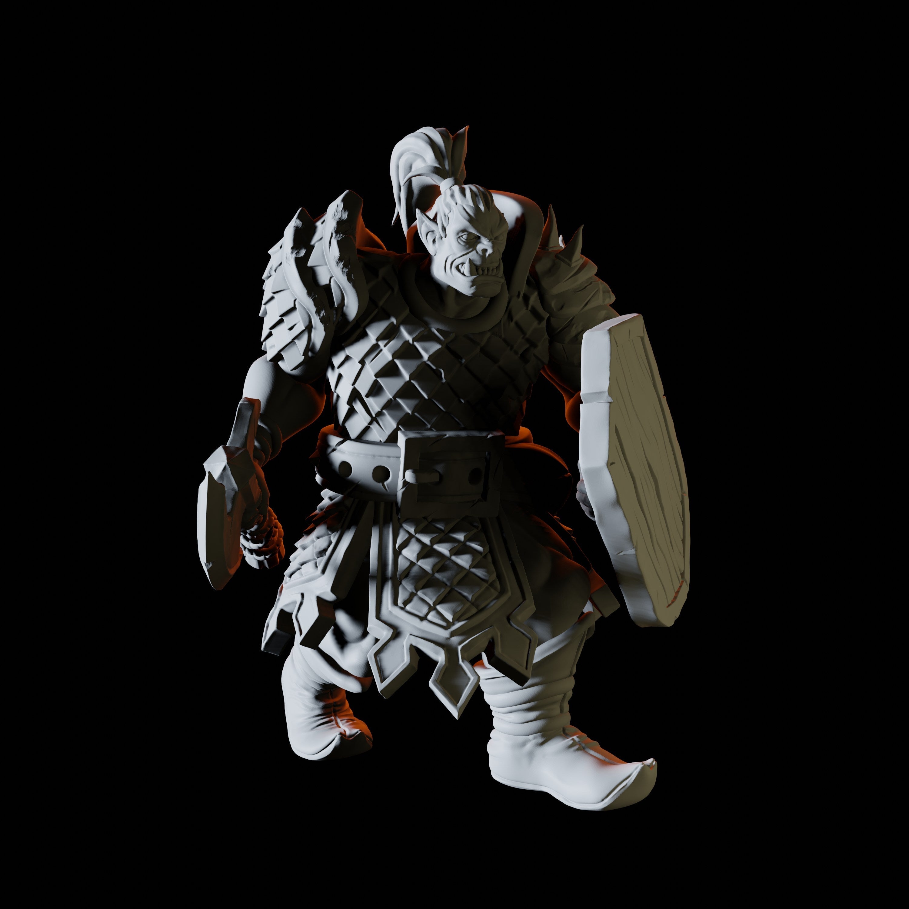 Hulking Orc Miniature for Dungeons and Dragons - Myth Forged