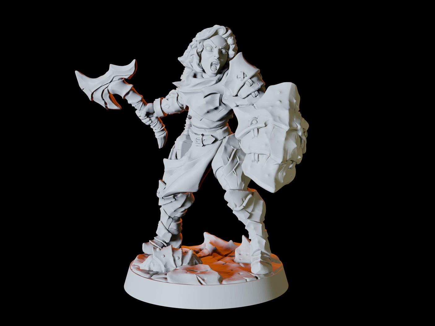 Human Bandit Army - Six Bandits Miniature for Dungeons and Dragons, Pathfinder or other TTRPGs