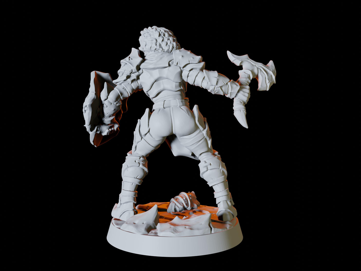 Human Bandit Army - Six Bandits Miniature for Dungeons and Dragons, Pathfinder or other TTRPGs