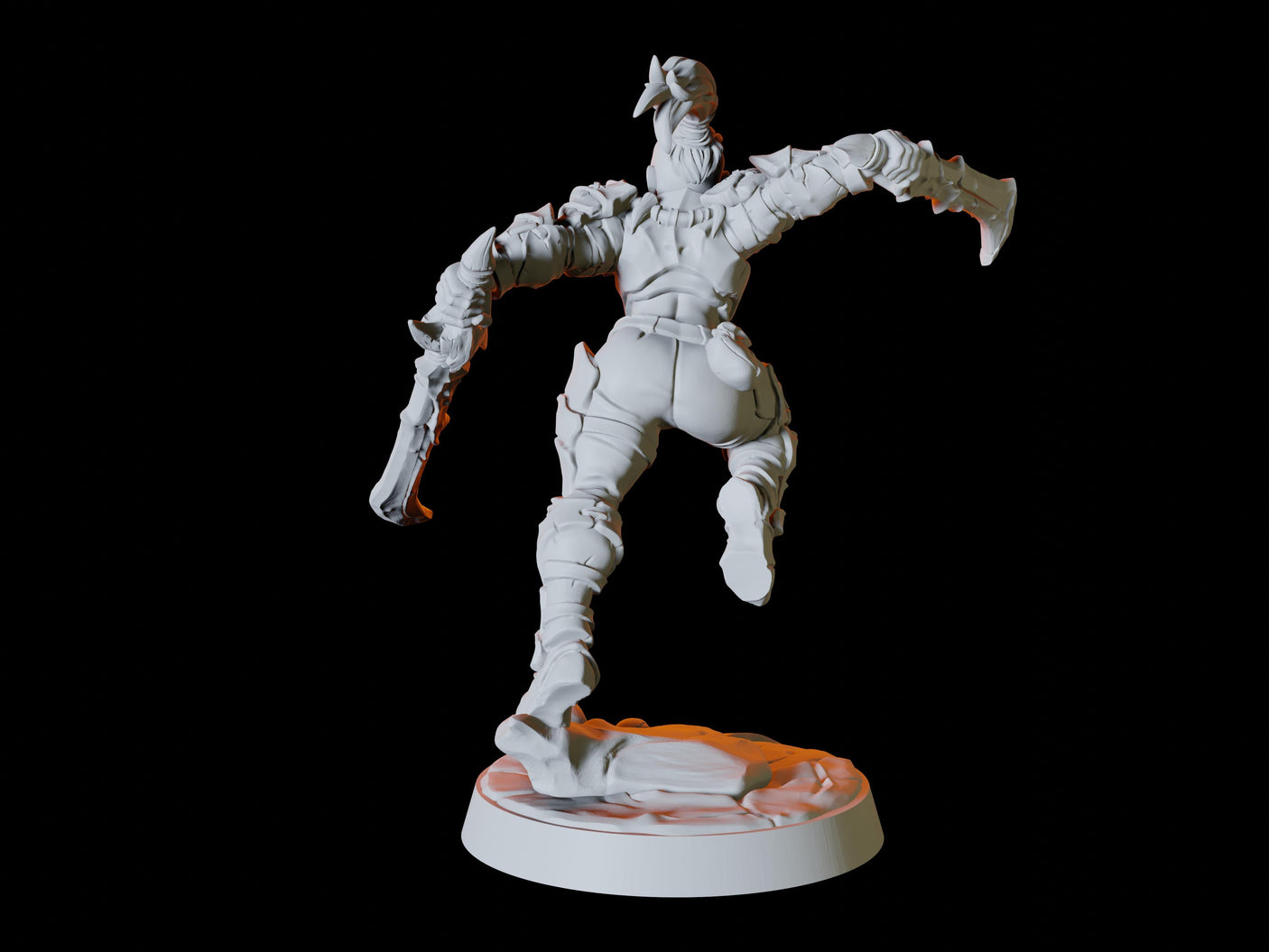 Human Bandit Army - Six Bandits Miniature for Dungeons and Dragons, Pathfinder or other TTRPGs