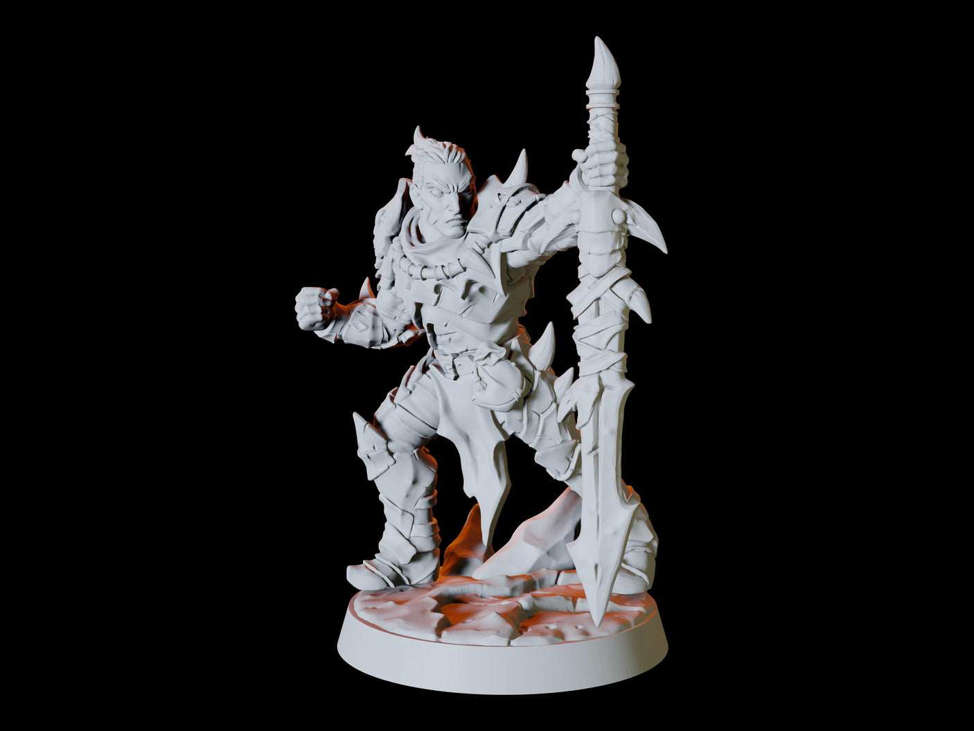 Human Bandit Army - Six Bandits Miniature for Dungeons and Dragons, Pathfinder or other TTRPGs