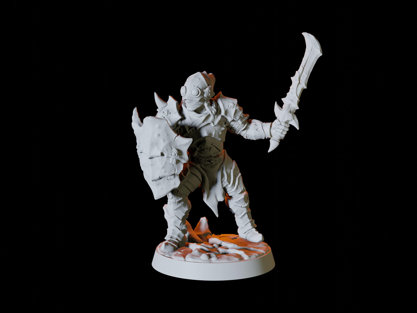 Human Bandit Army - Six Bandits Miniature for Dungeons and Dragons, Pathfinder or other TTRPGs