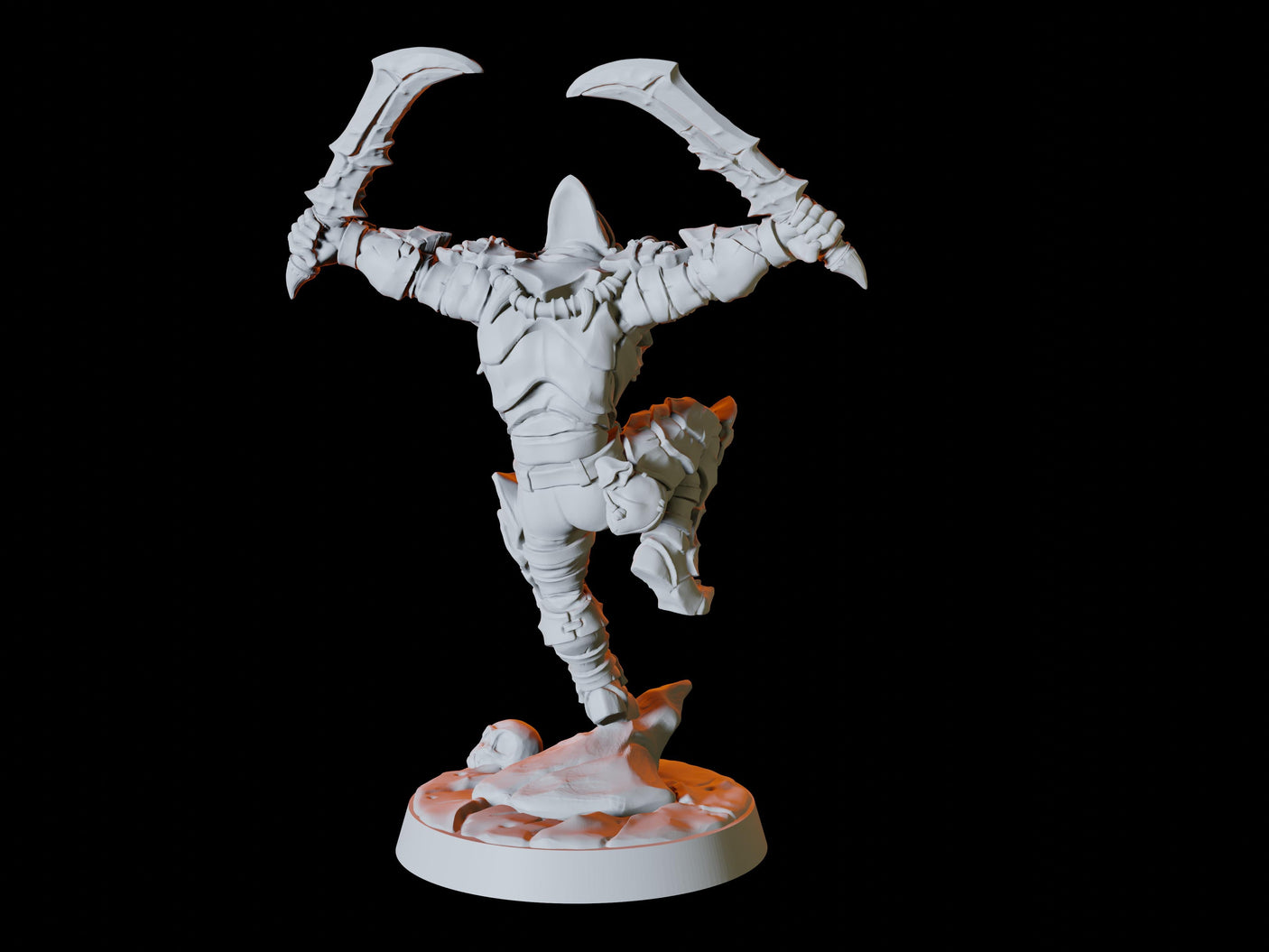 Human Bandit Army - Six Bandits Miniature for Dungeons and Dragons, Pathfinder or other TTRPGs