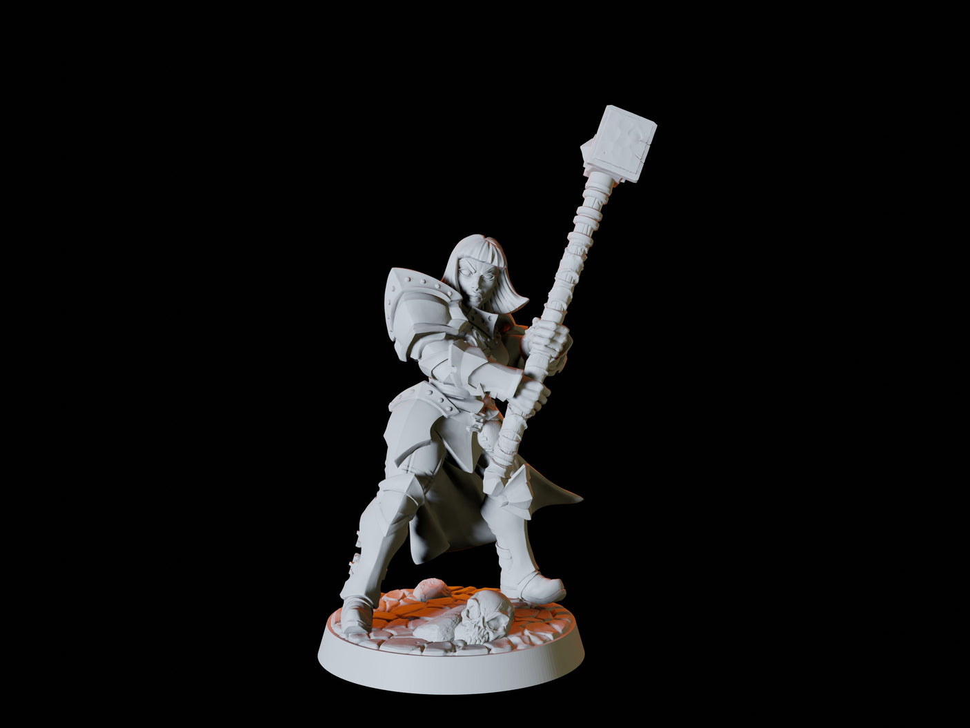 Human Fighter Army - Six Soldiers Miniature for Dungeons and Dragons, Pathfinder or other TTRPGs