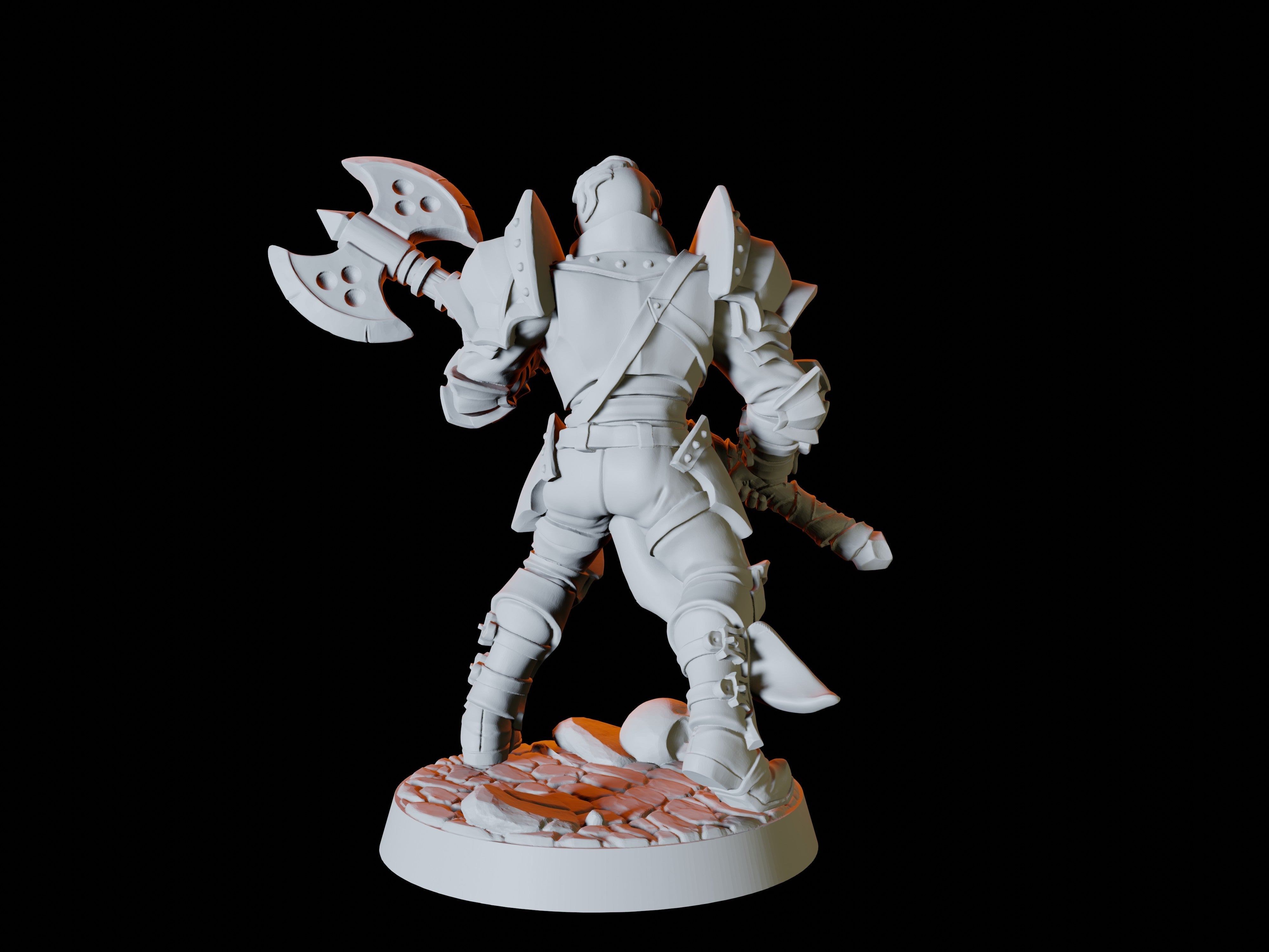 Human Fighter Army - Six Soldier Miniatures for Dungeons and Dragons - Myth Forged