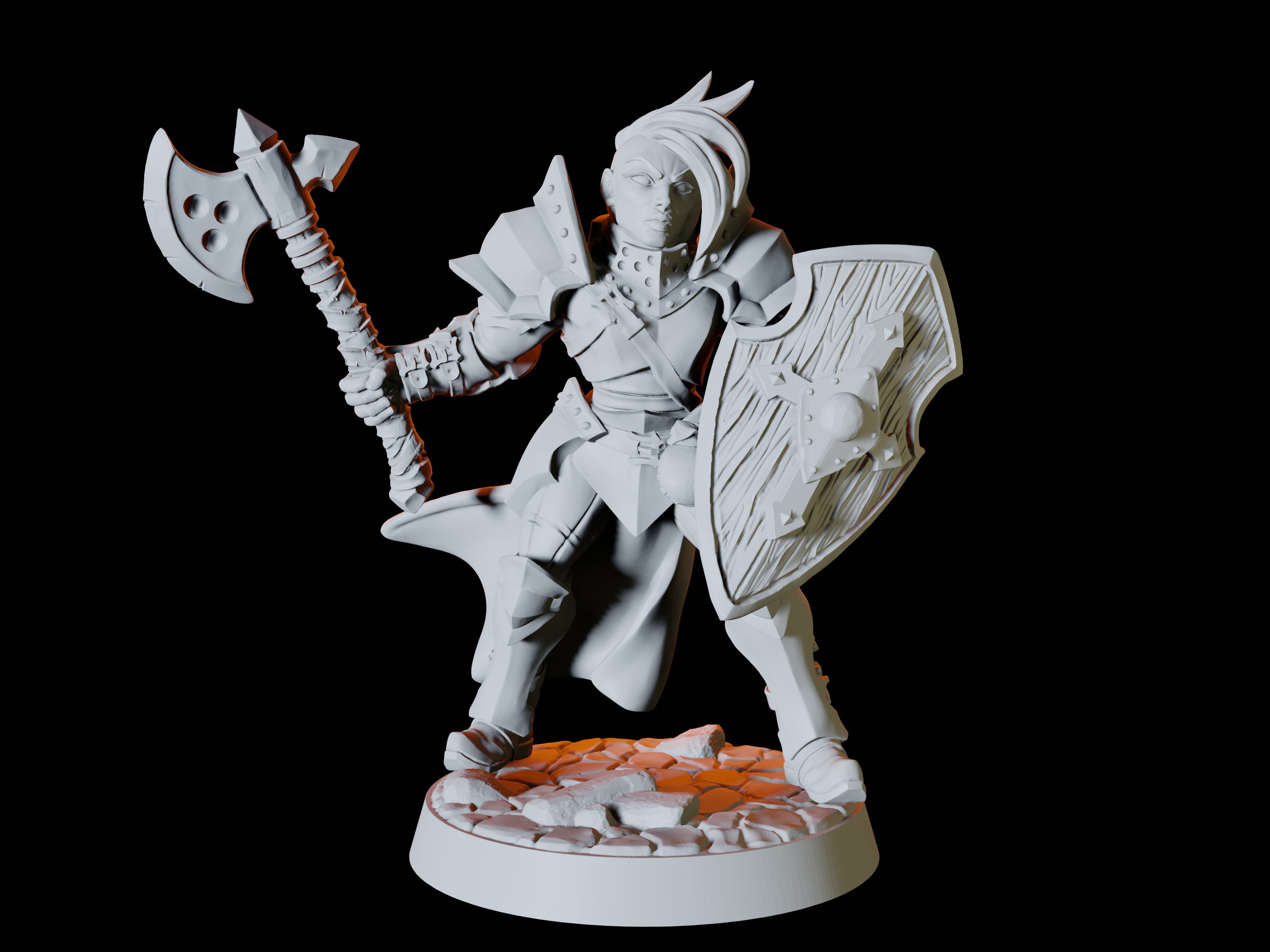 Human Fighter Army - Six Soldier Miniatures for Dungeons and Dragons - Myth Forged