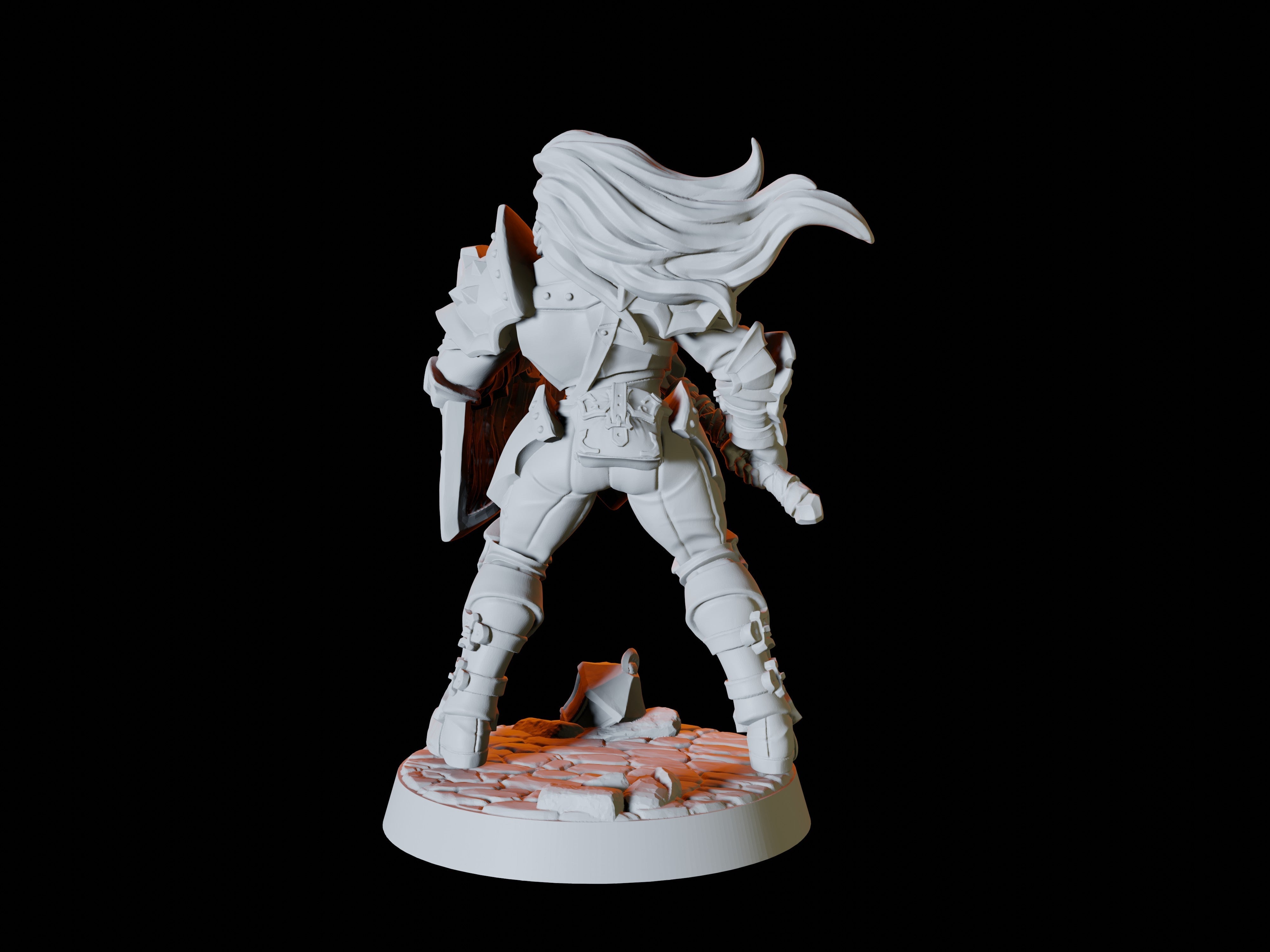 Human Fighter Army - Six Soldier Miniatures for Dungeons and Dragons - Myth Forged