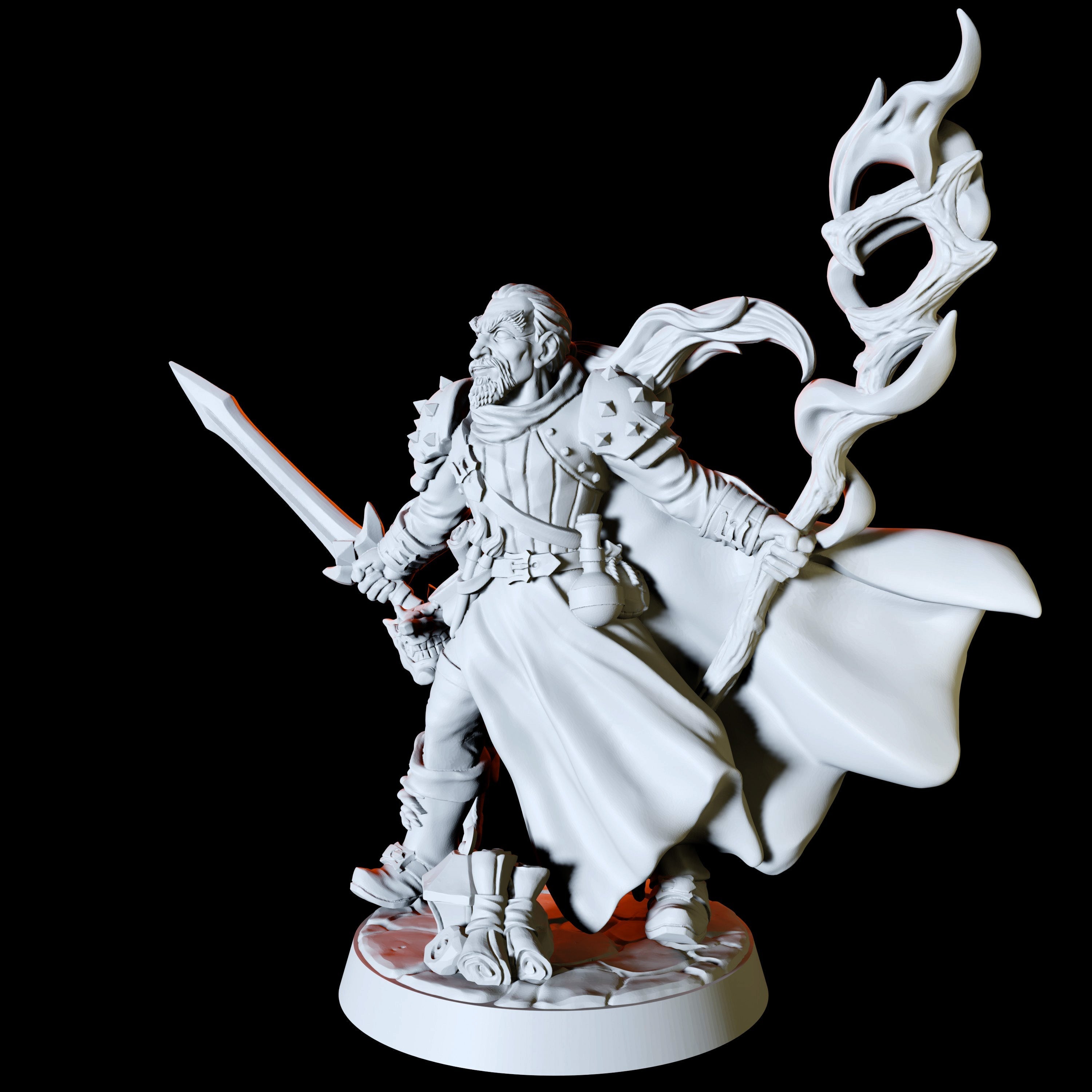 Human Warlock Miniature for Dungeons and Dragons - Myth Forged
