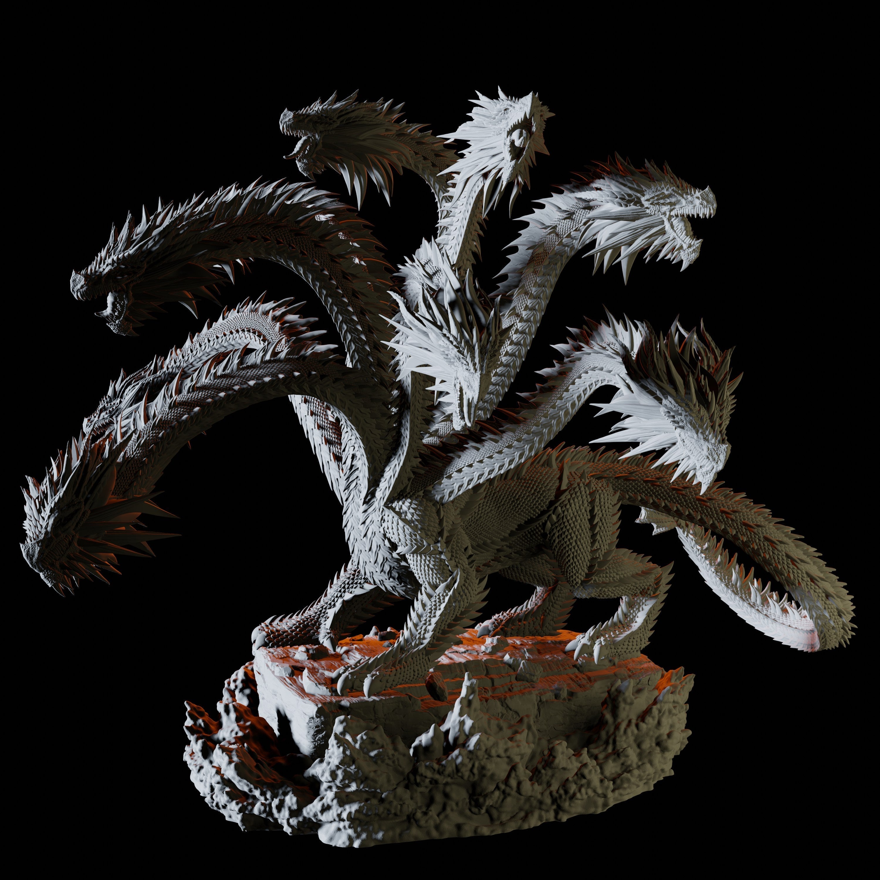 Hydra Miniature for Dungeons and Dragons - Myth Forged