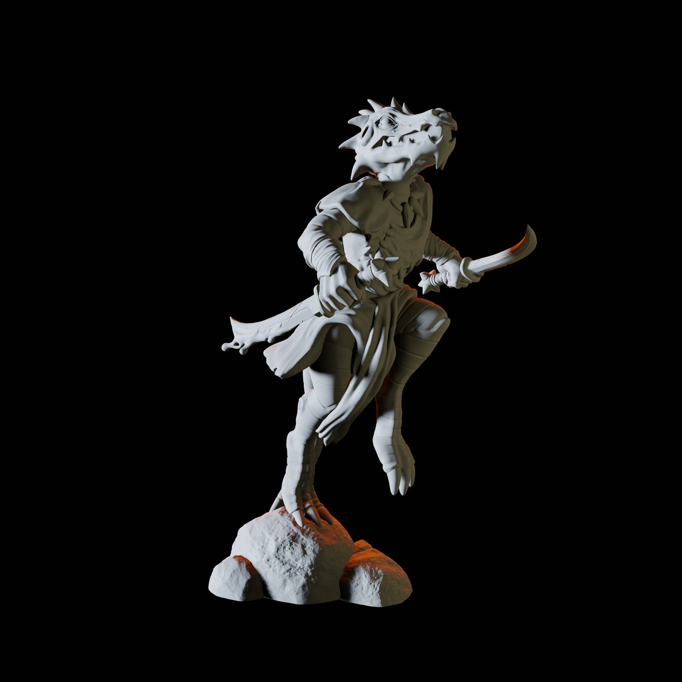 Kobold Sword Fighter Miniature for Dungeons and Dragons, Pathfinder or other TTRPGs