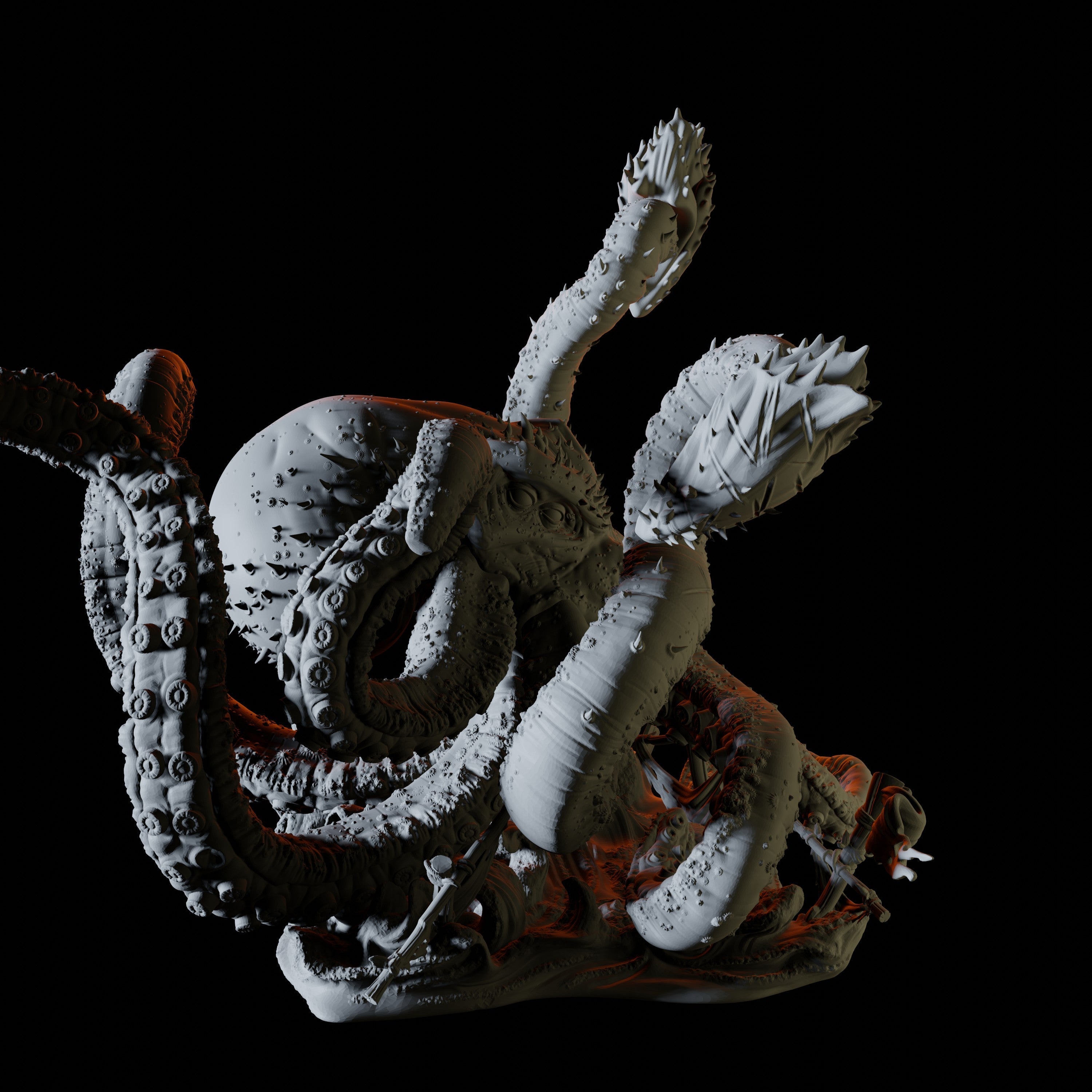 Kraken Miniature for Dungeons and Dragons - Myth Forged