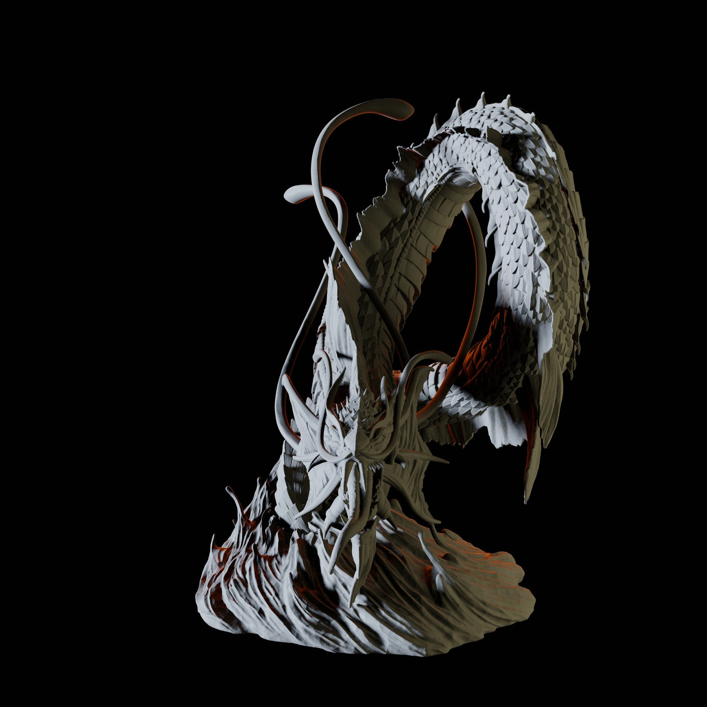 Leviathan Miniature for Dungeons and Dragons, Pathfinder or other TTRPGs