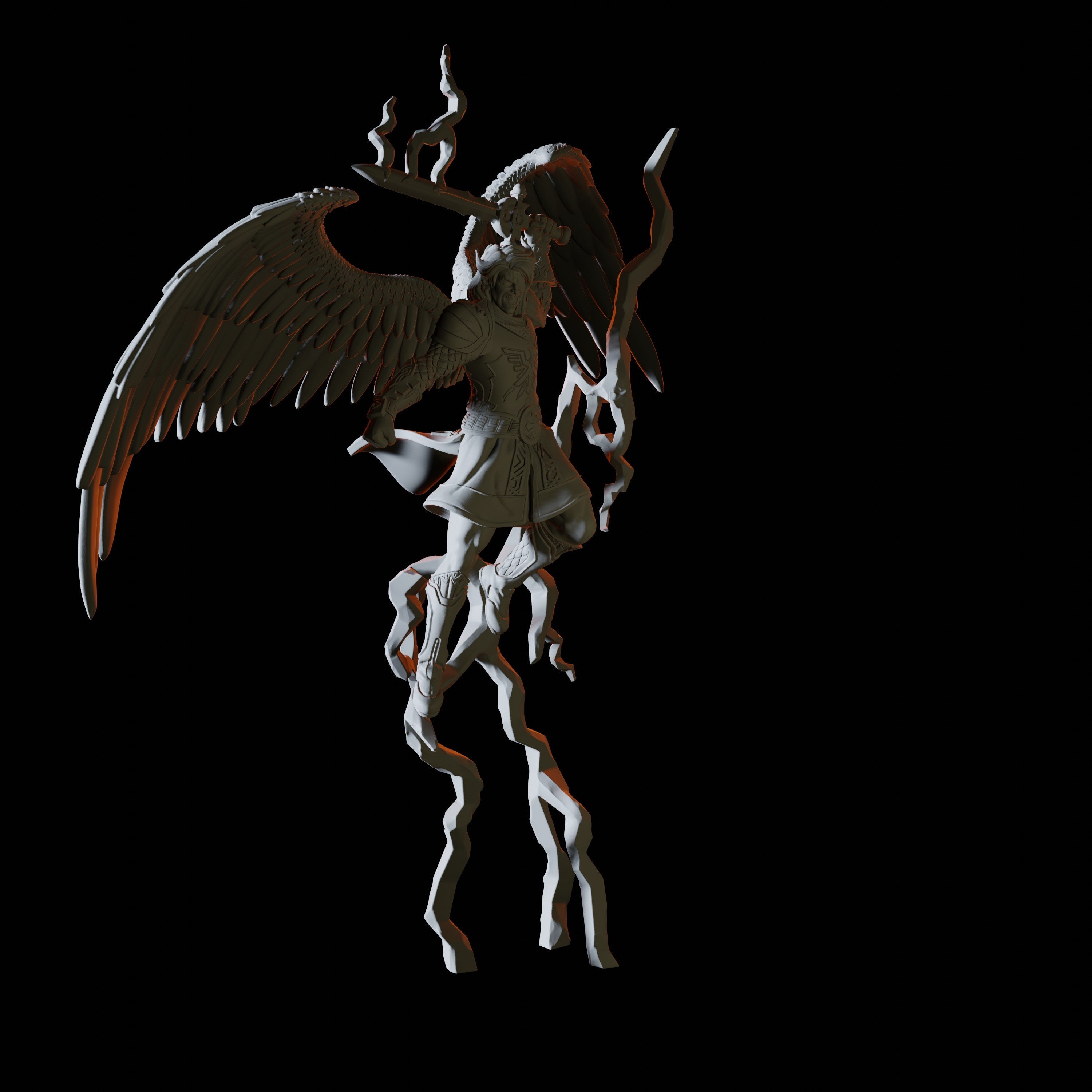 Lightning Angel Miniature for Dungeons and Dragons - Myth Forged