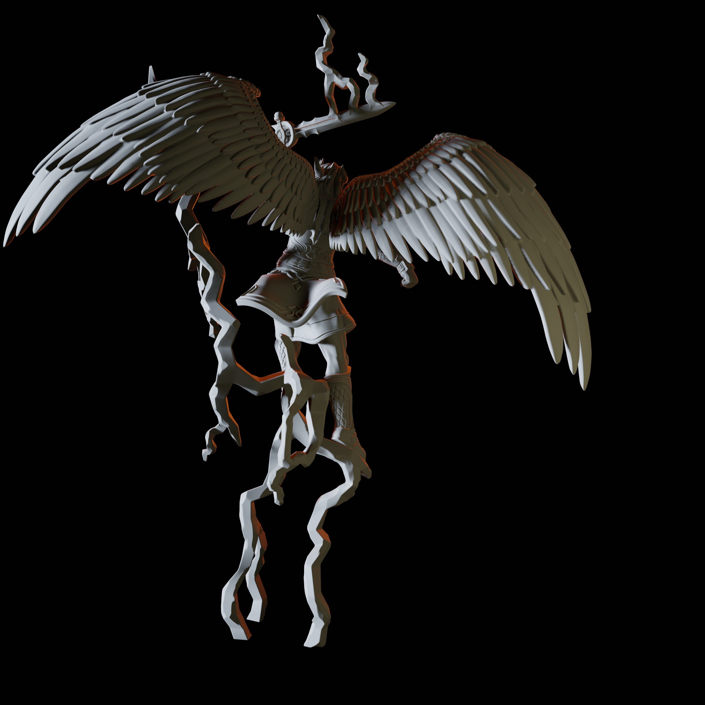 Lightning Angel Miniature for Dungeons and Dragons - Myth Forged