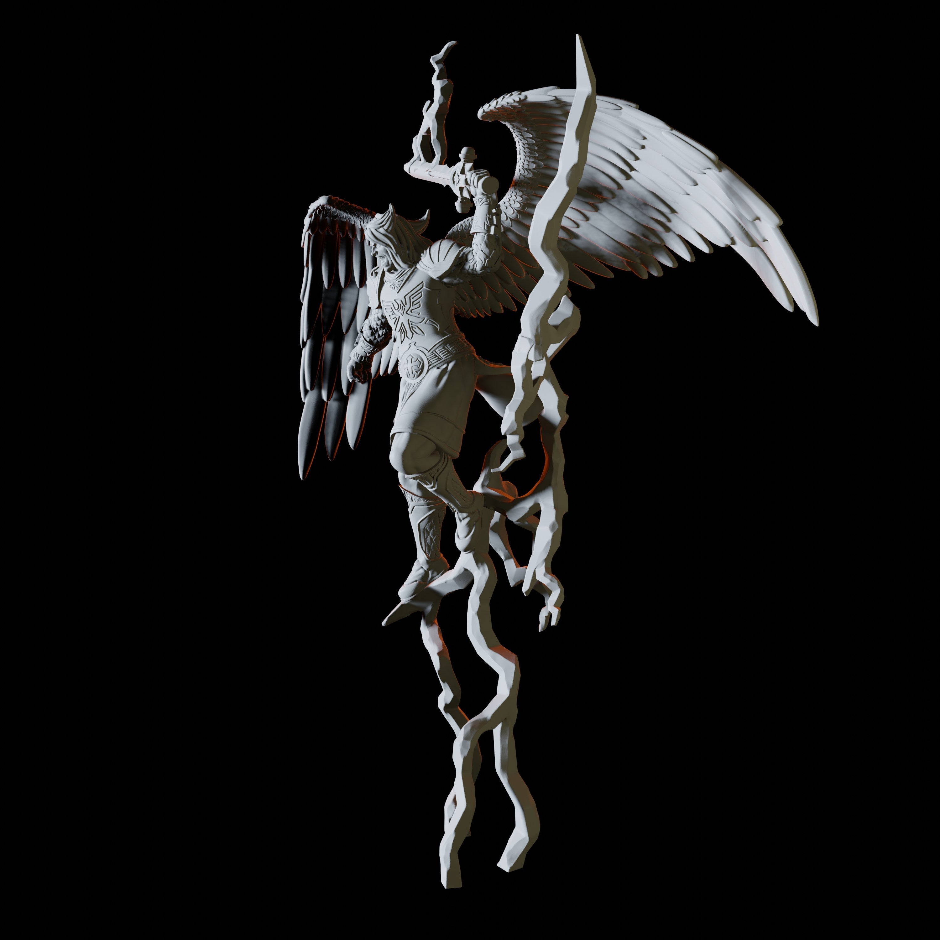 Lightning Angel Miniature for Dungeons and Dragons - Myth Forged