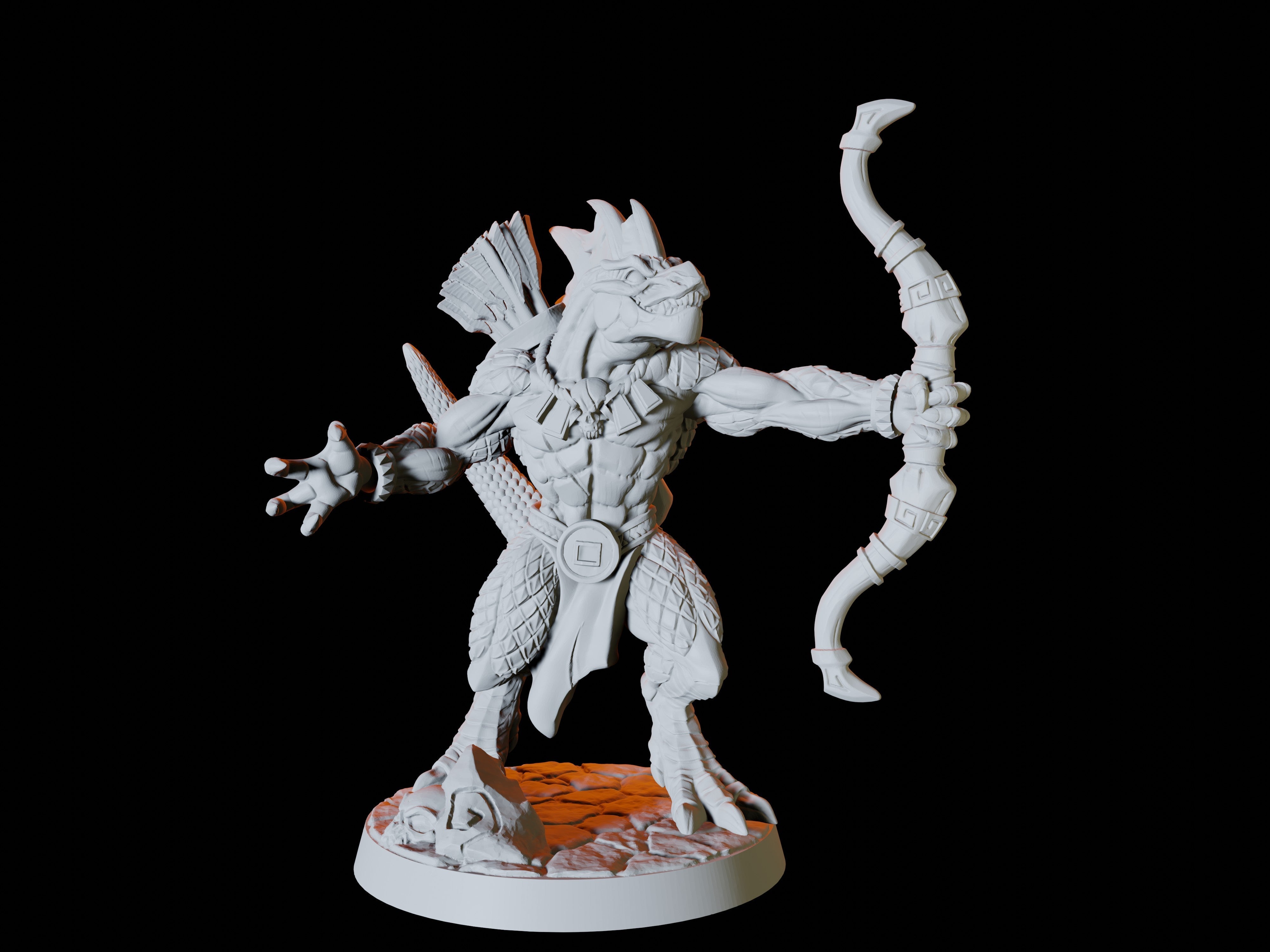 Six Lizardfolk Miniatures for Dungeons and Dragons - Myth Forged