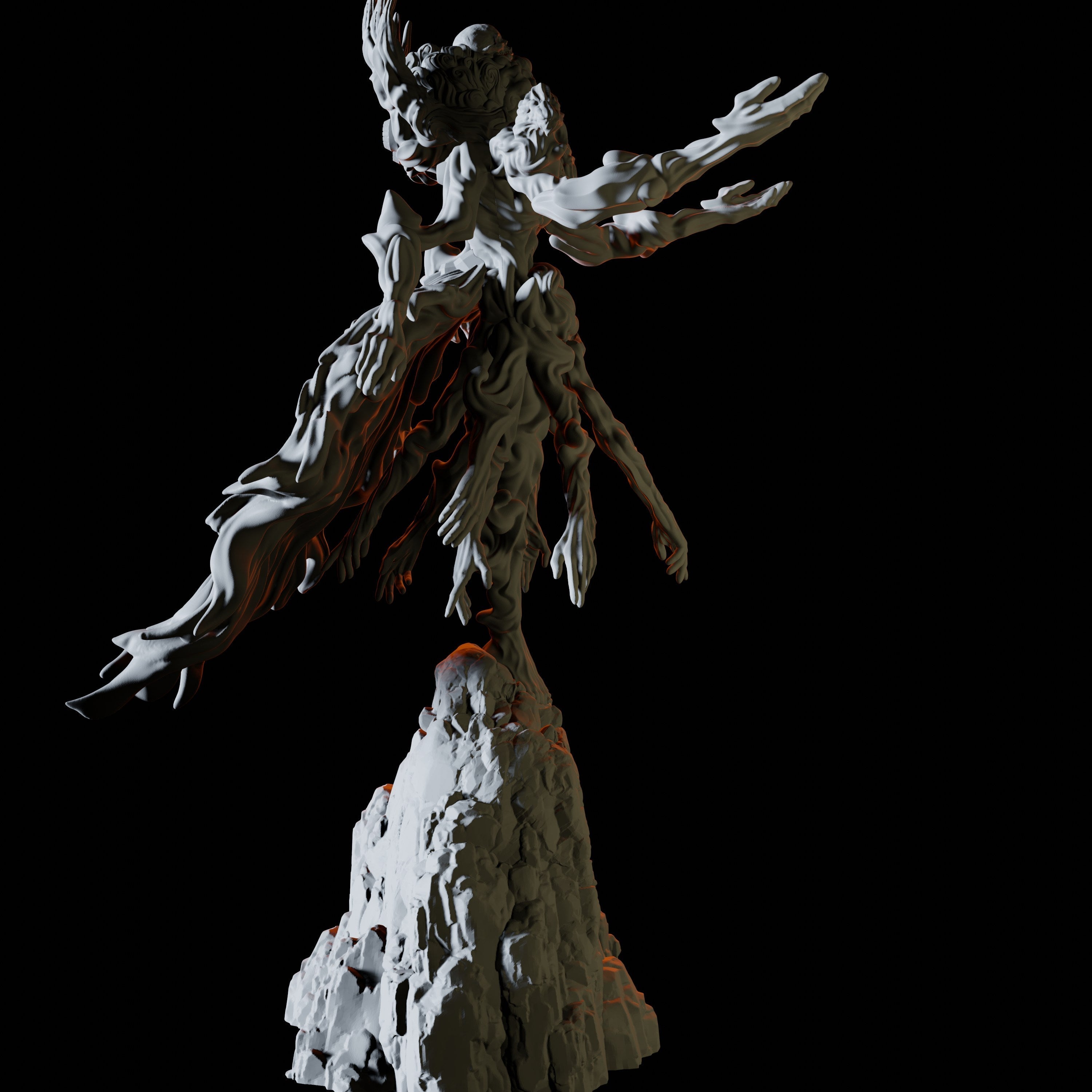 Many Handed Devil Miniature for Dungeons and Dragons - Myth Forged