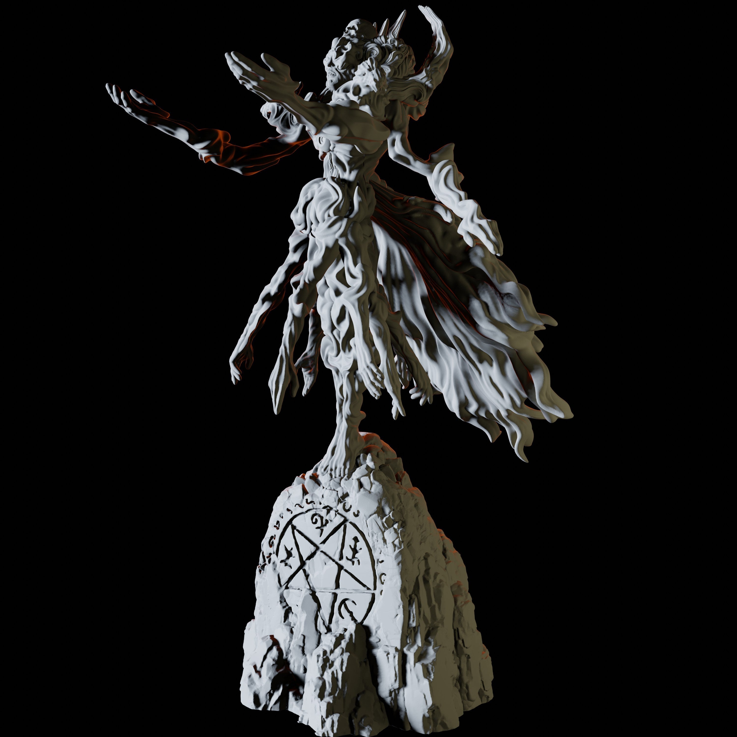 Many Handed Devil Miniature for Dungeons and Dragons - Myth Forged