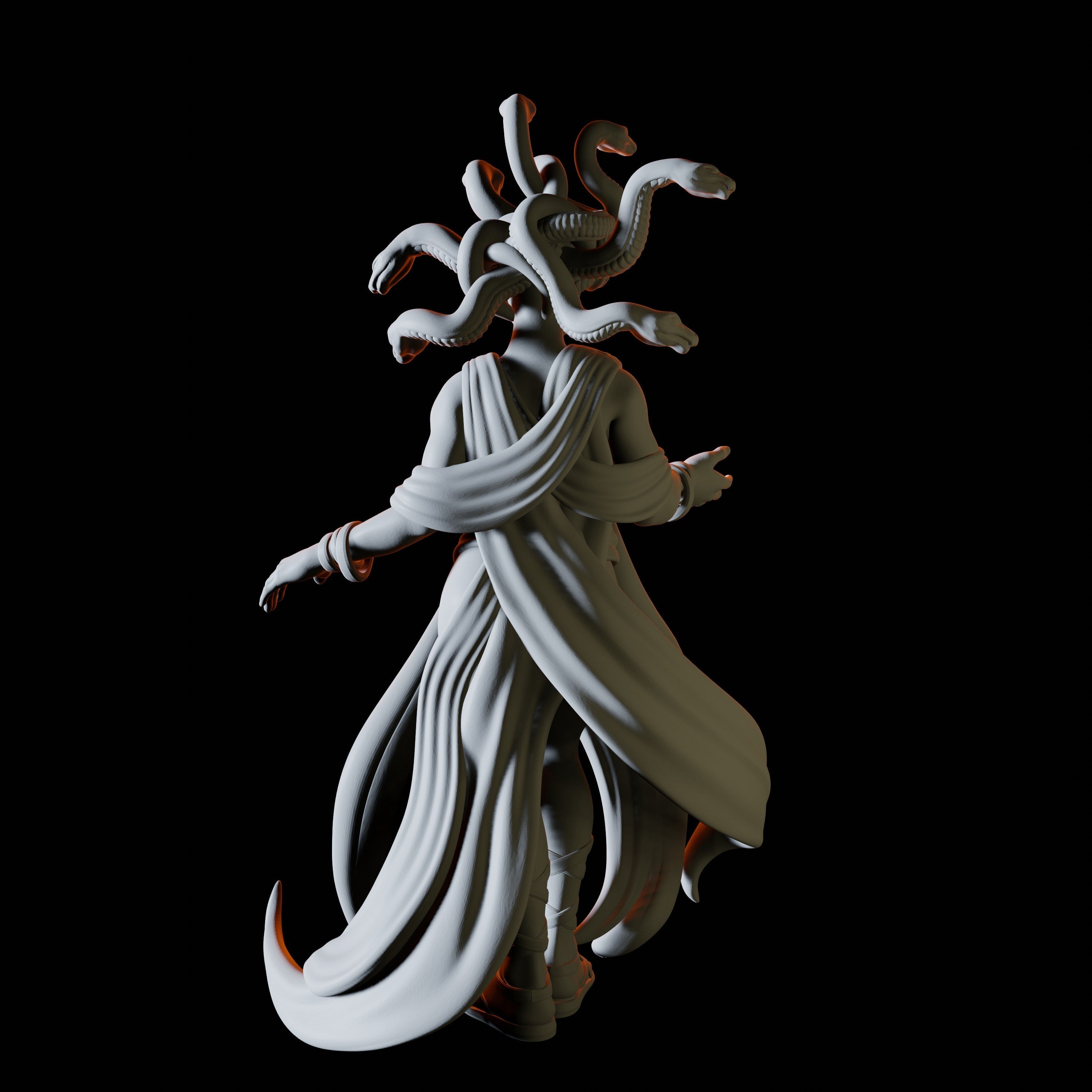 Medusa Miniature for Dungeons and Dragons - Myth Forged