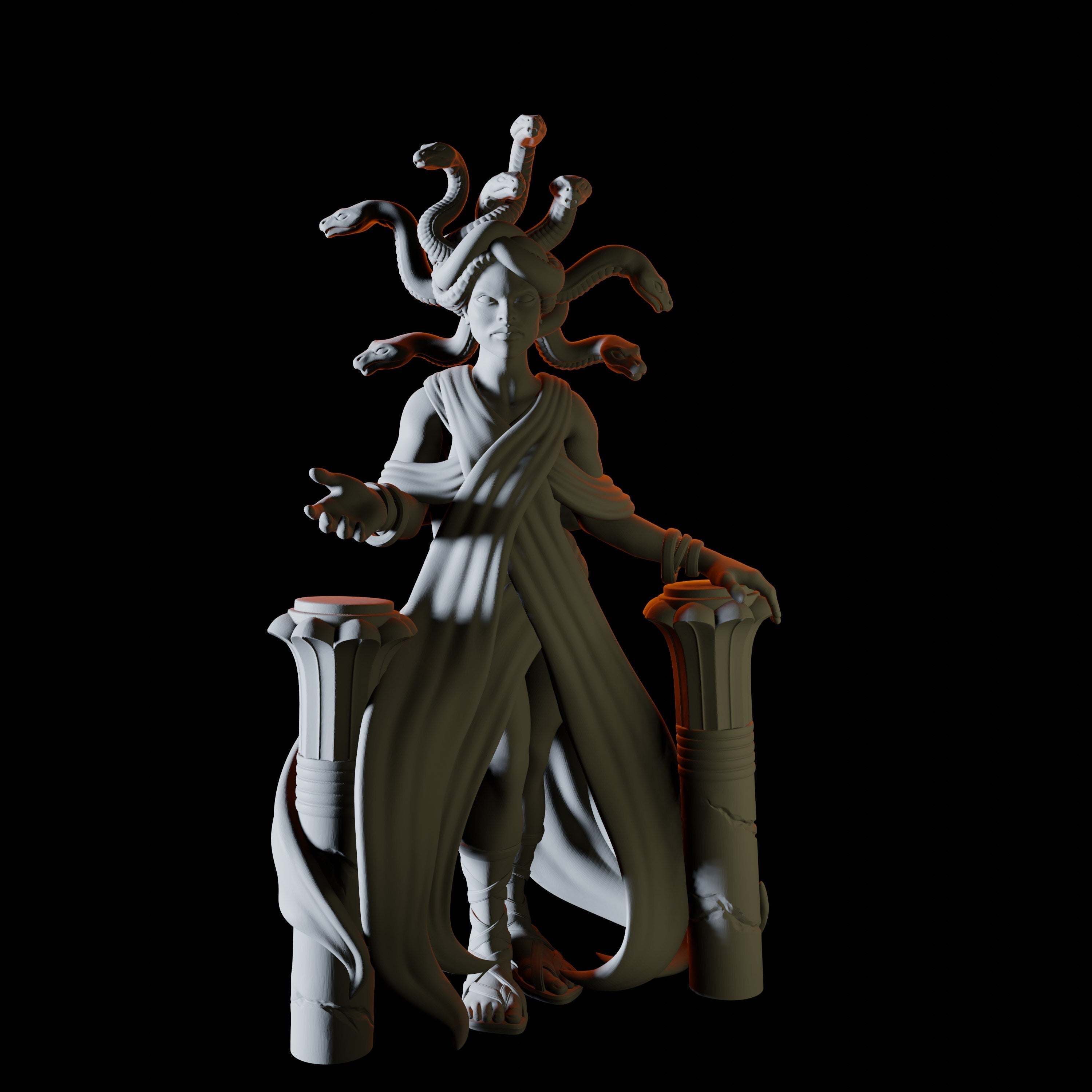 Medusa Miniature for Dungeons and Dragons - Myth Forged