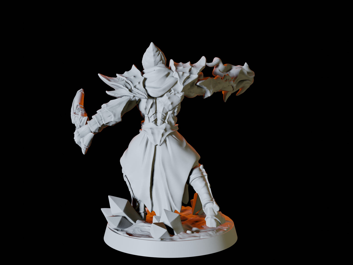 Mind Flayer Army - Six Soldiers Miniature for Dungeons and Dragons, Pathfinder or other TTRPGs