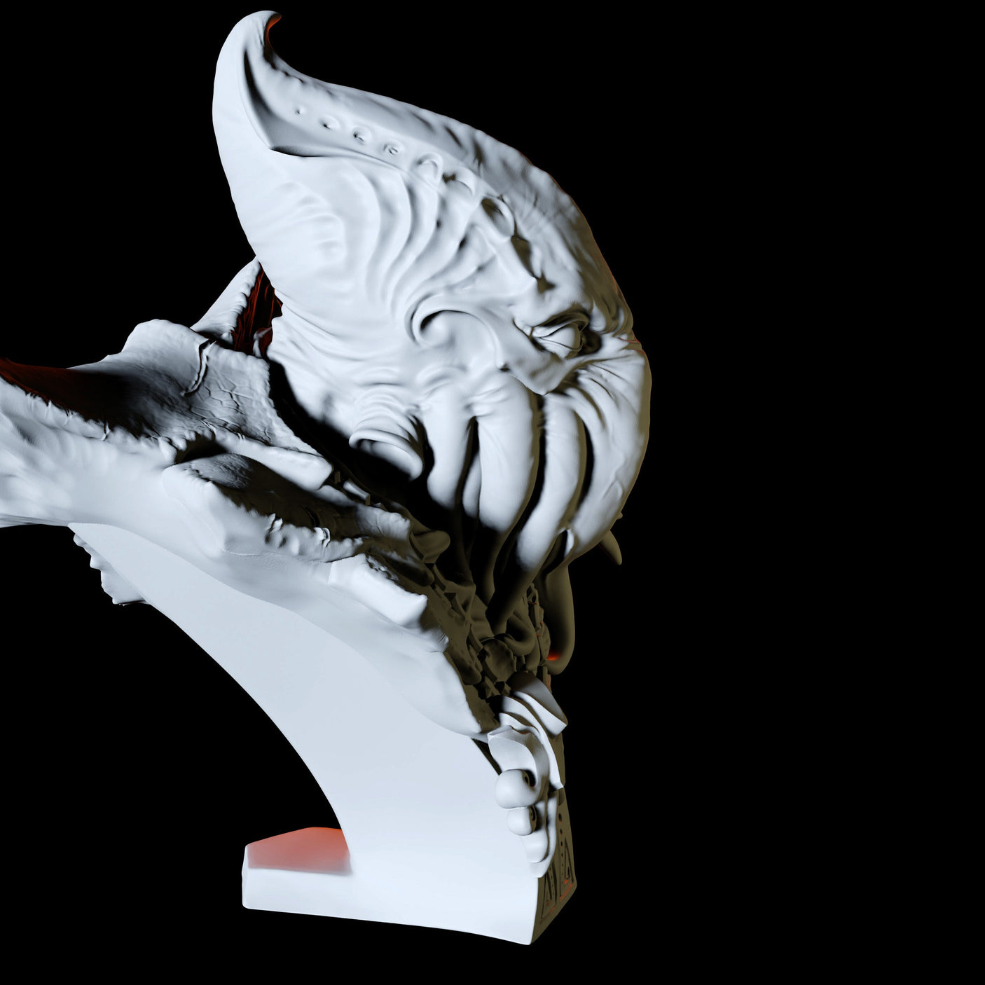 Mind Flayer Bust Miniature for Dungeons and Dragons, Pathfinder or other TTRPGs