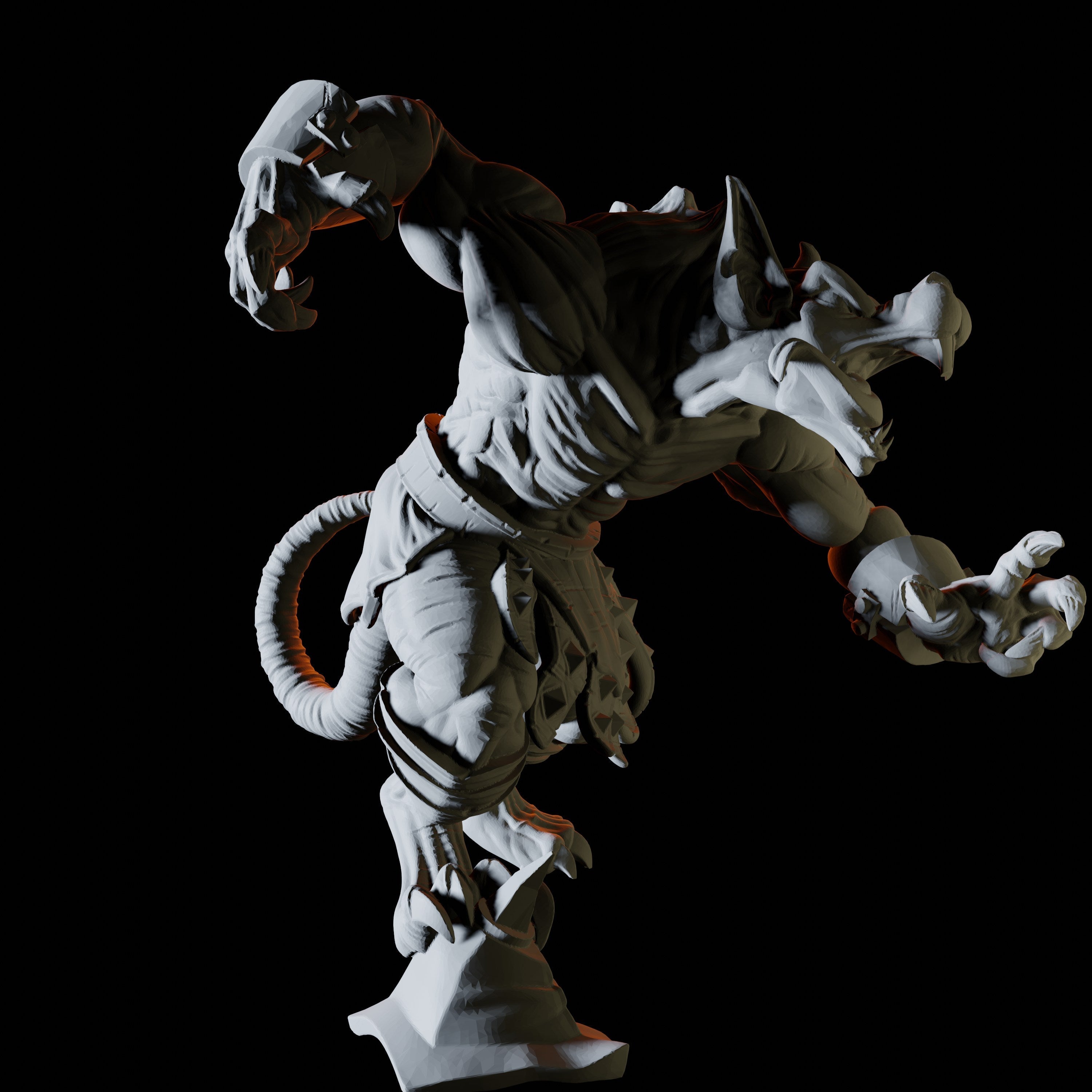 Mutant Ratfolk Monster Miniature for Dungeons and Dragons - Myth Forged