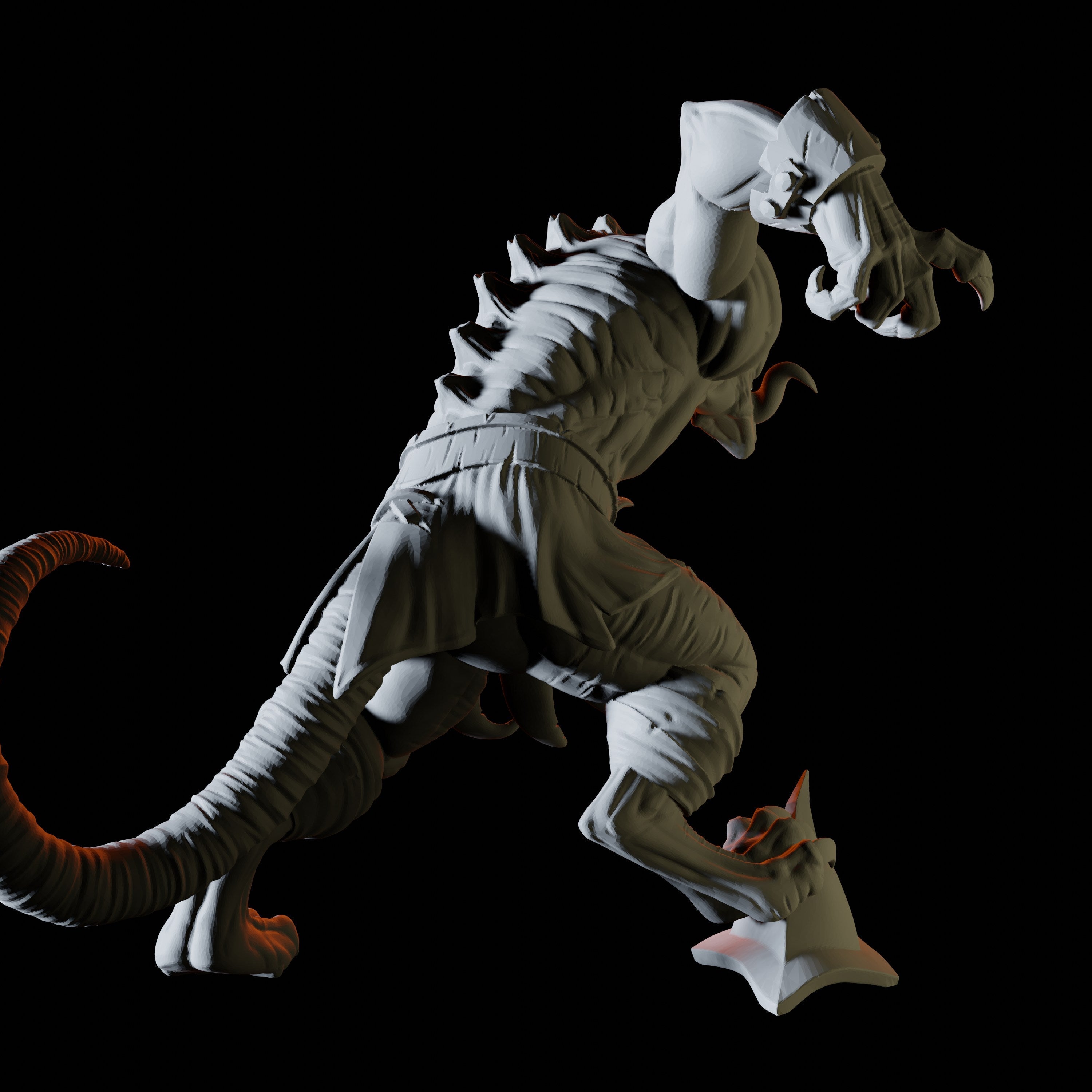 Mutant Ratfolk Monster Miniature for Dungeons and Dragons - Myth Forged