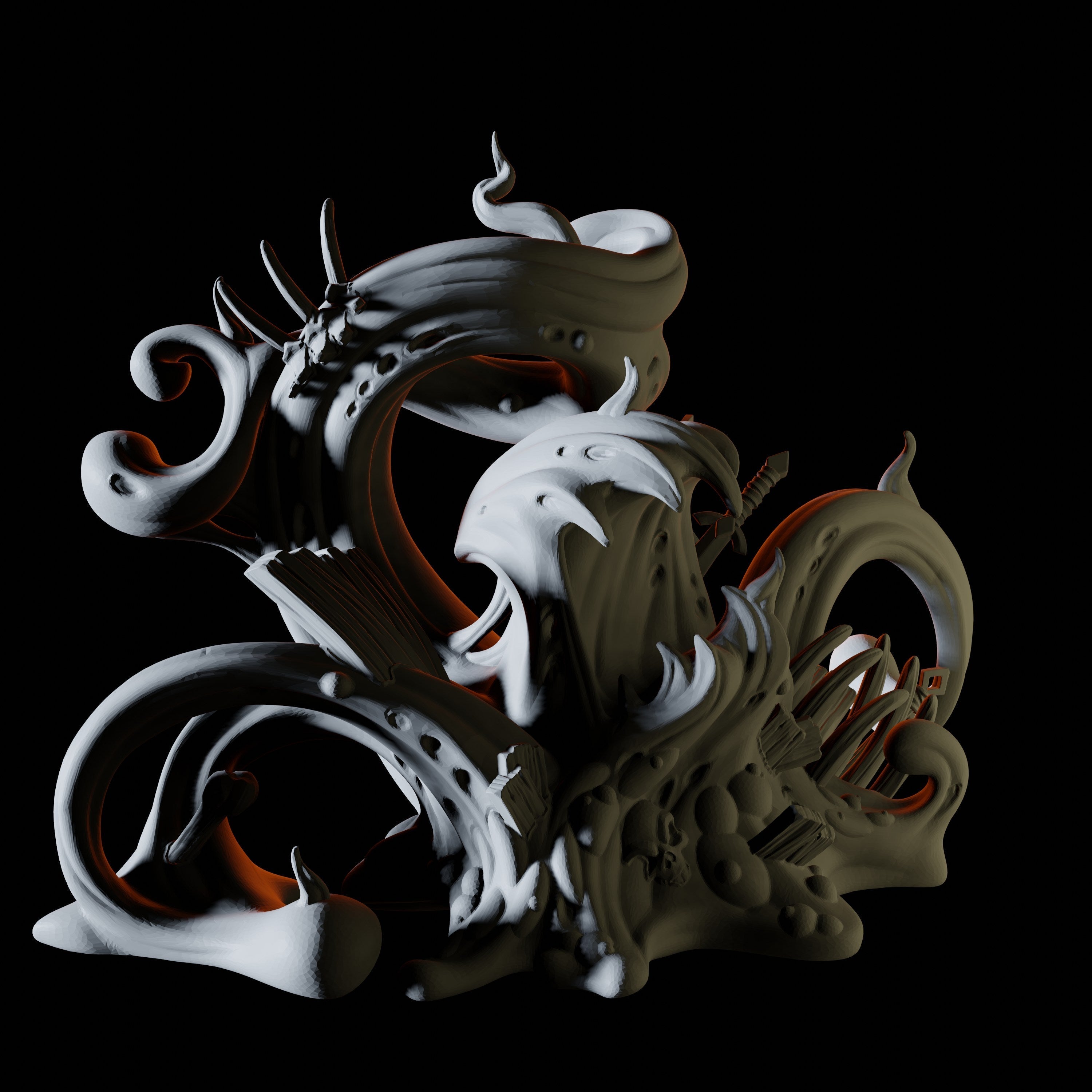 Ochre Jelly Miniature for Dungeons and Dragons - Myth Forged