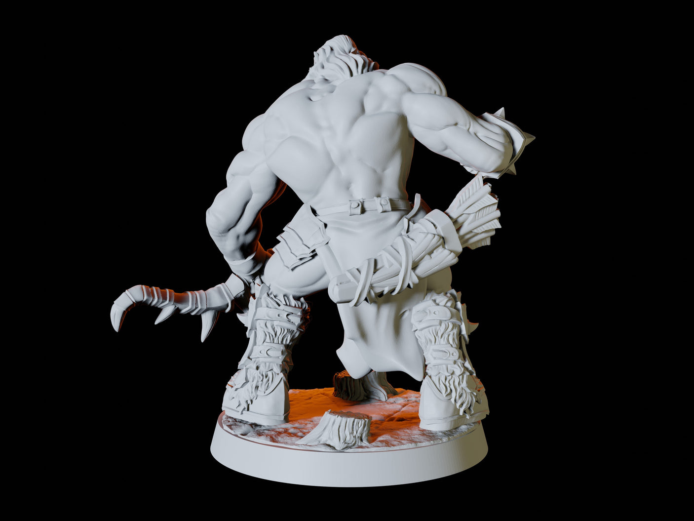 Orc Army - Six Soldiers Miniature for Dungeons and Dragons, Pathfinder or other TTRPGs