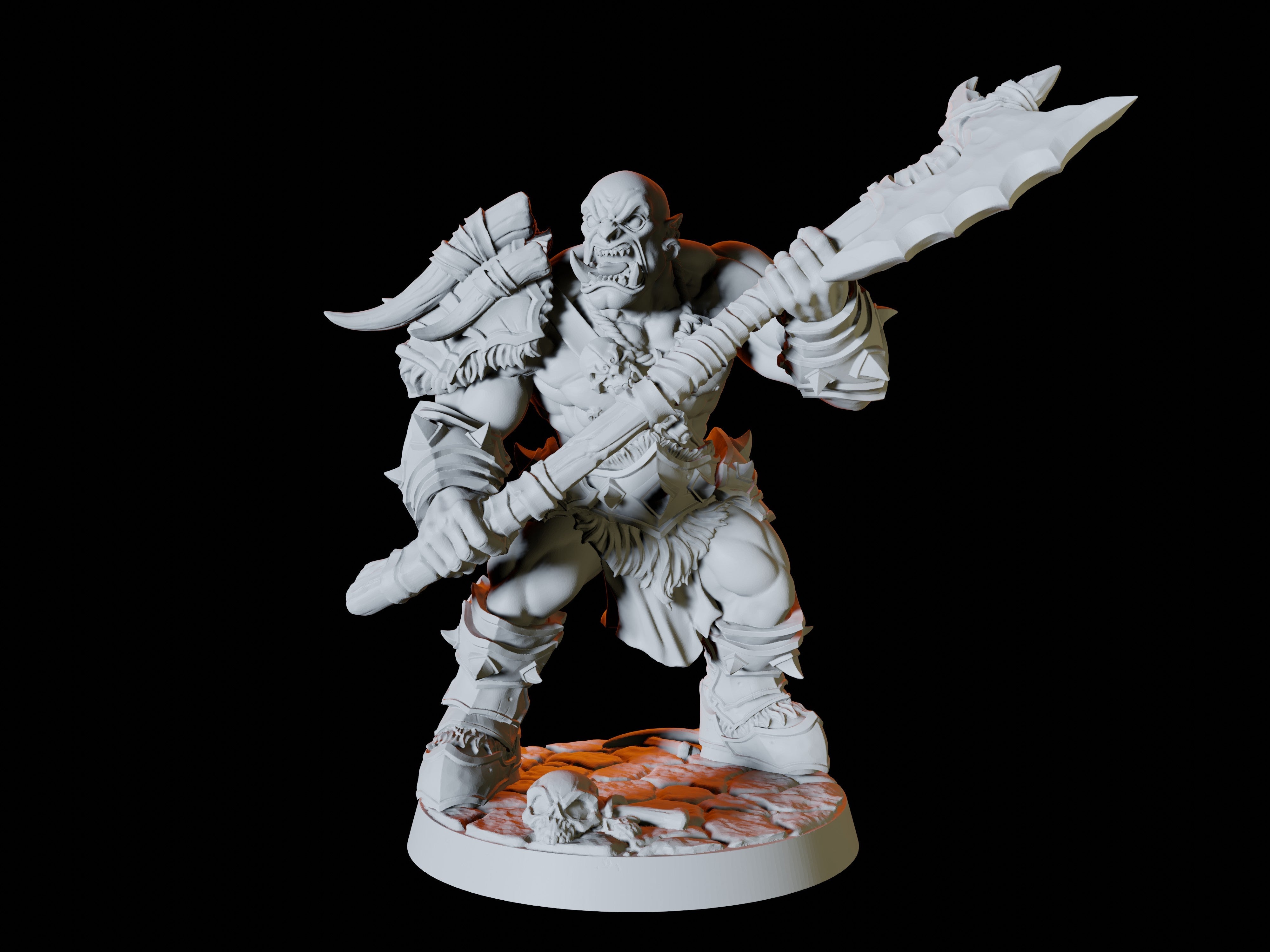 Six Orc Miniatures for Dungeons and Dragons - Myth Forged