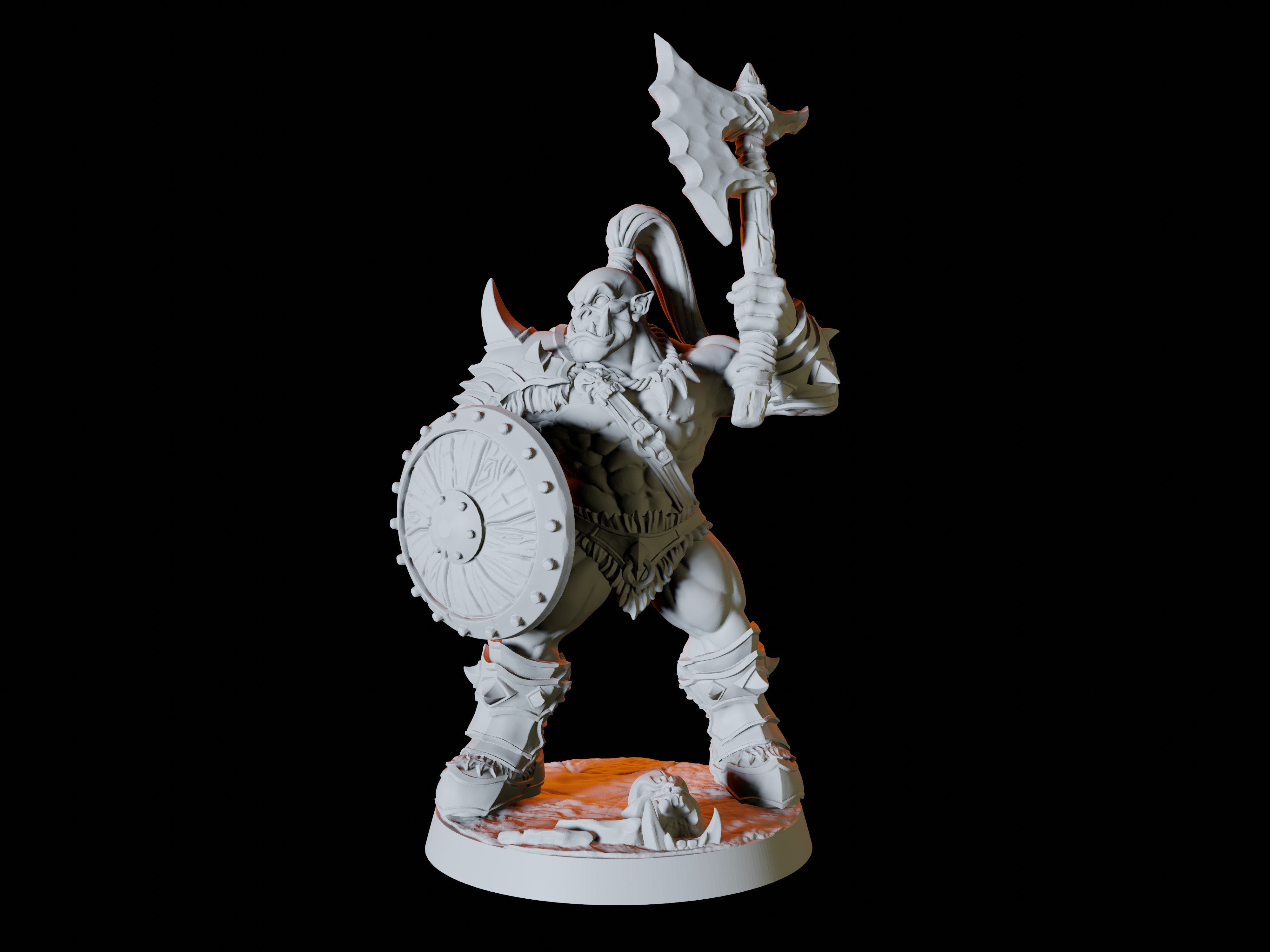 Six Orc Miniatures for Dungeons and Dragons - Myth Forged