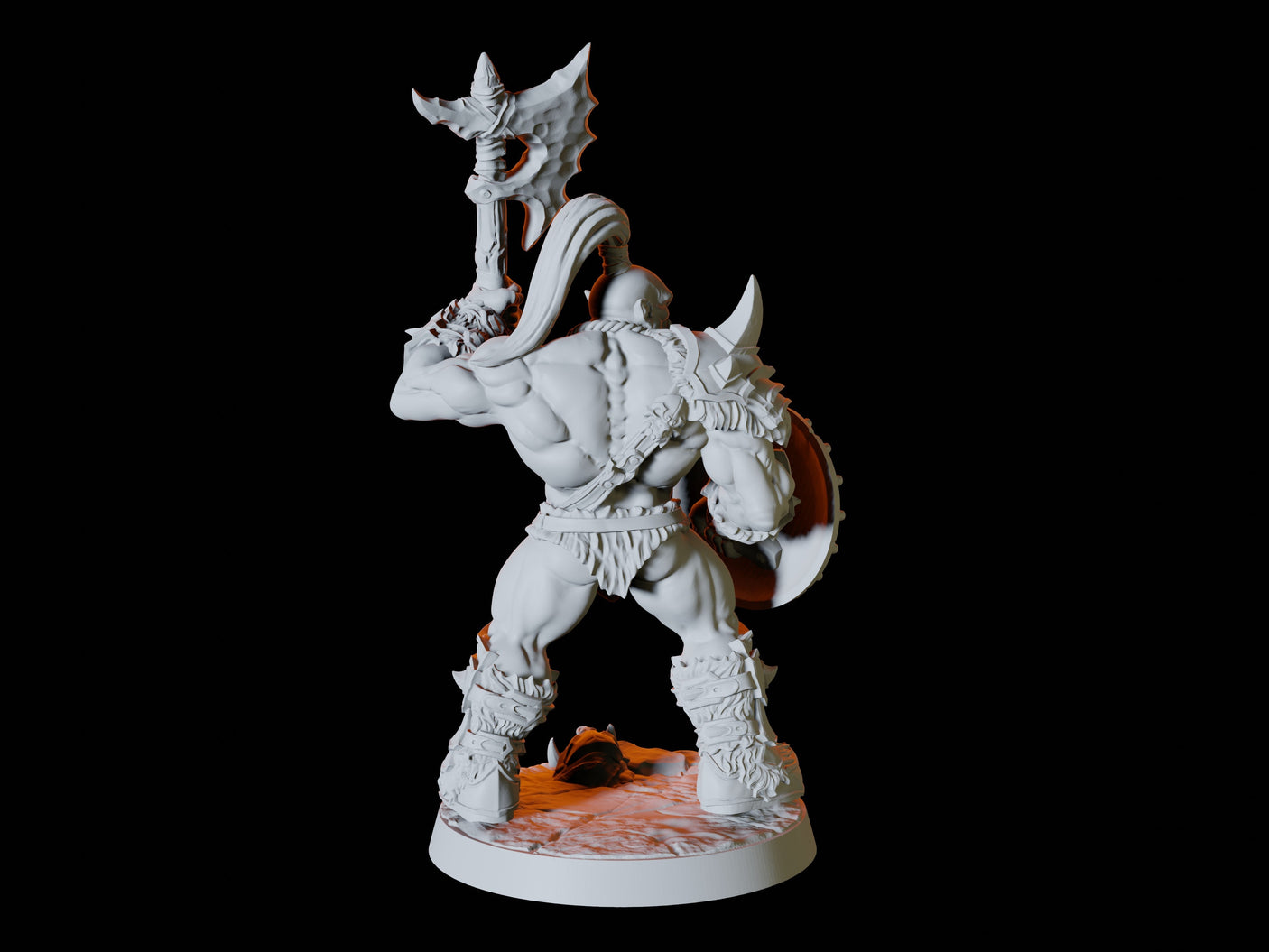 Orc Army - Six Soldiers Miniature for Dungeons and Dragons, Pathfinder or other TTRPGs