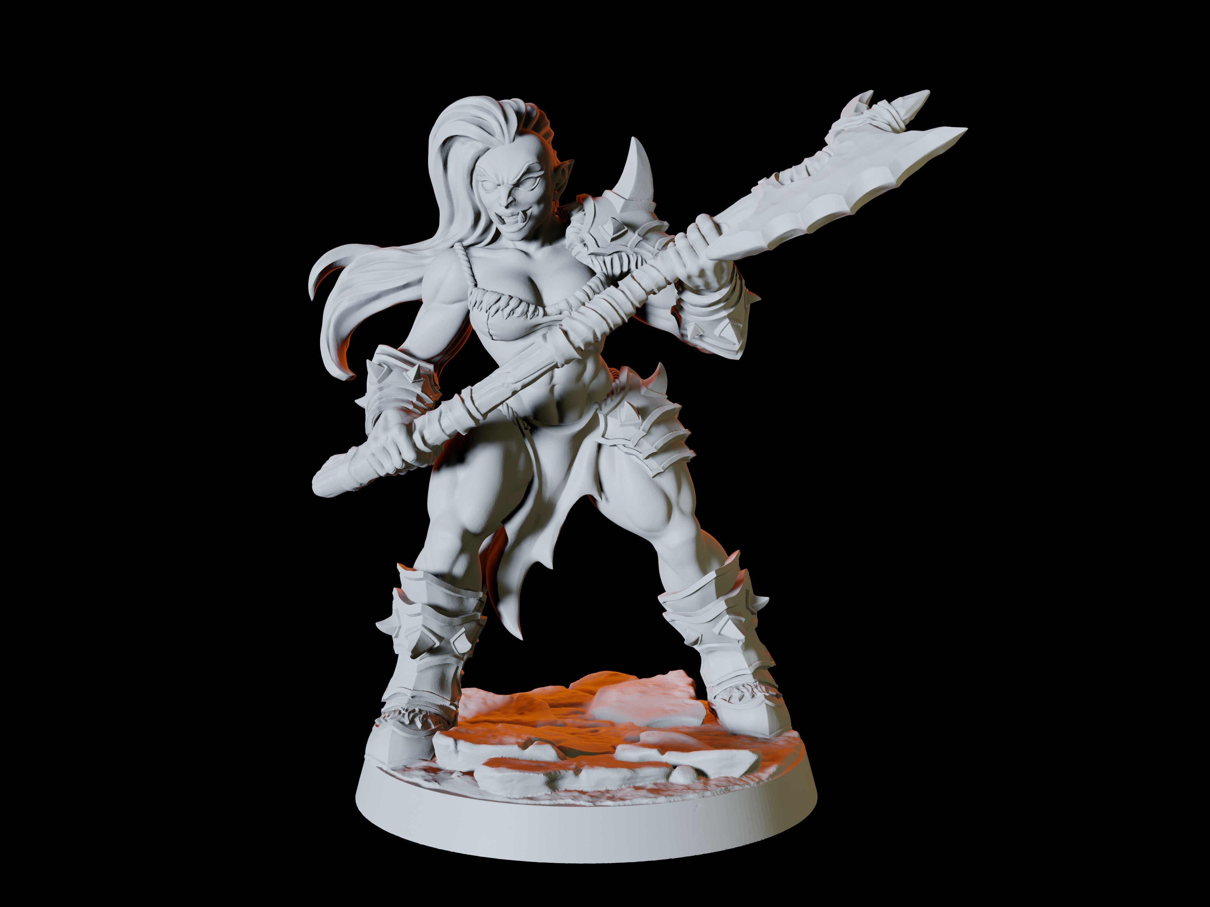 Six Orc Miniatures for Dungeons and Dragons - Myth Forged