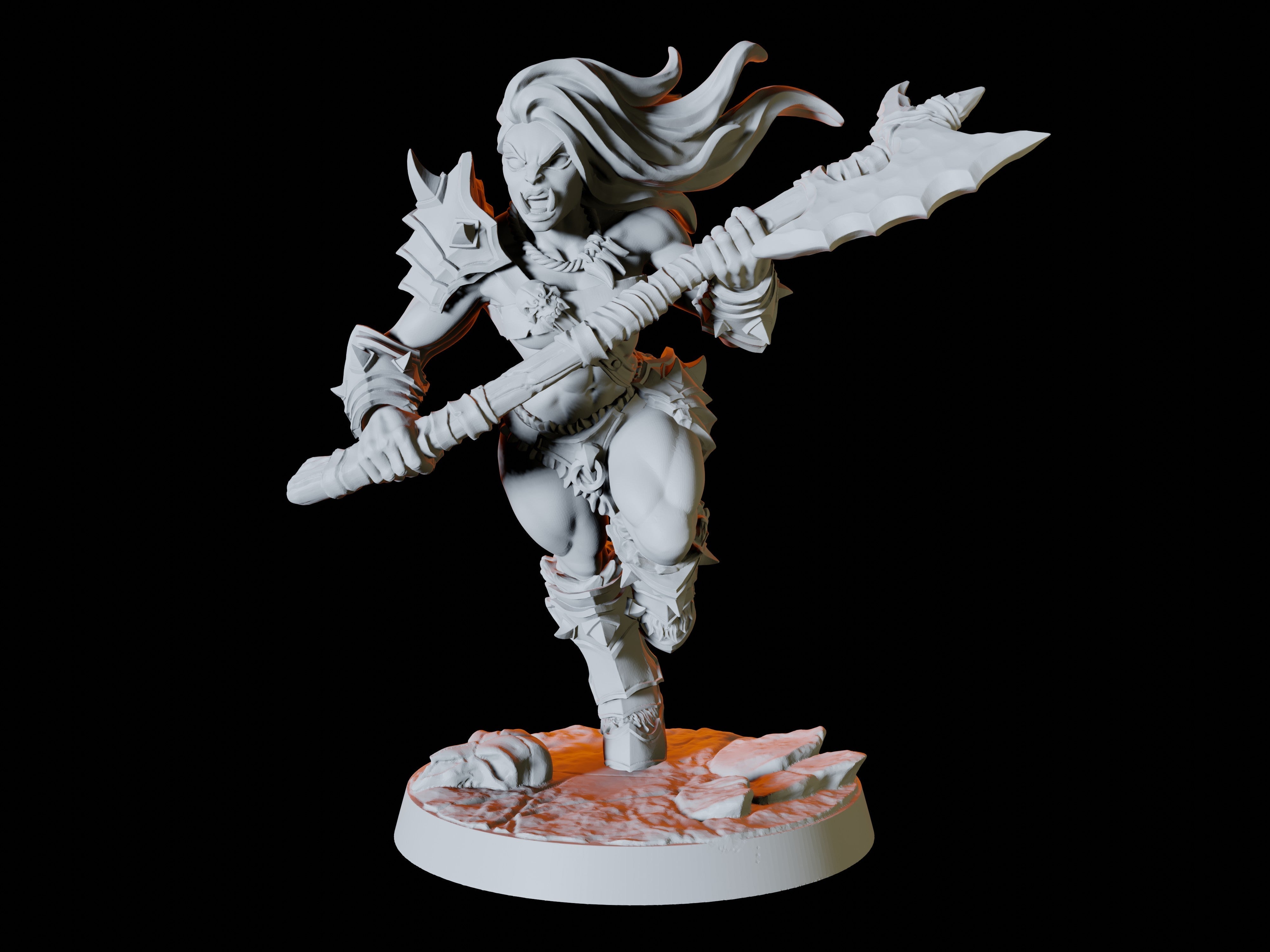 Six Orc Miniatures for Dungeons and Dragons - Myth Forged