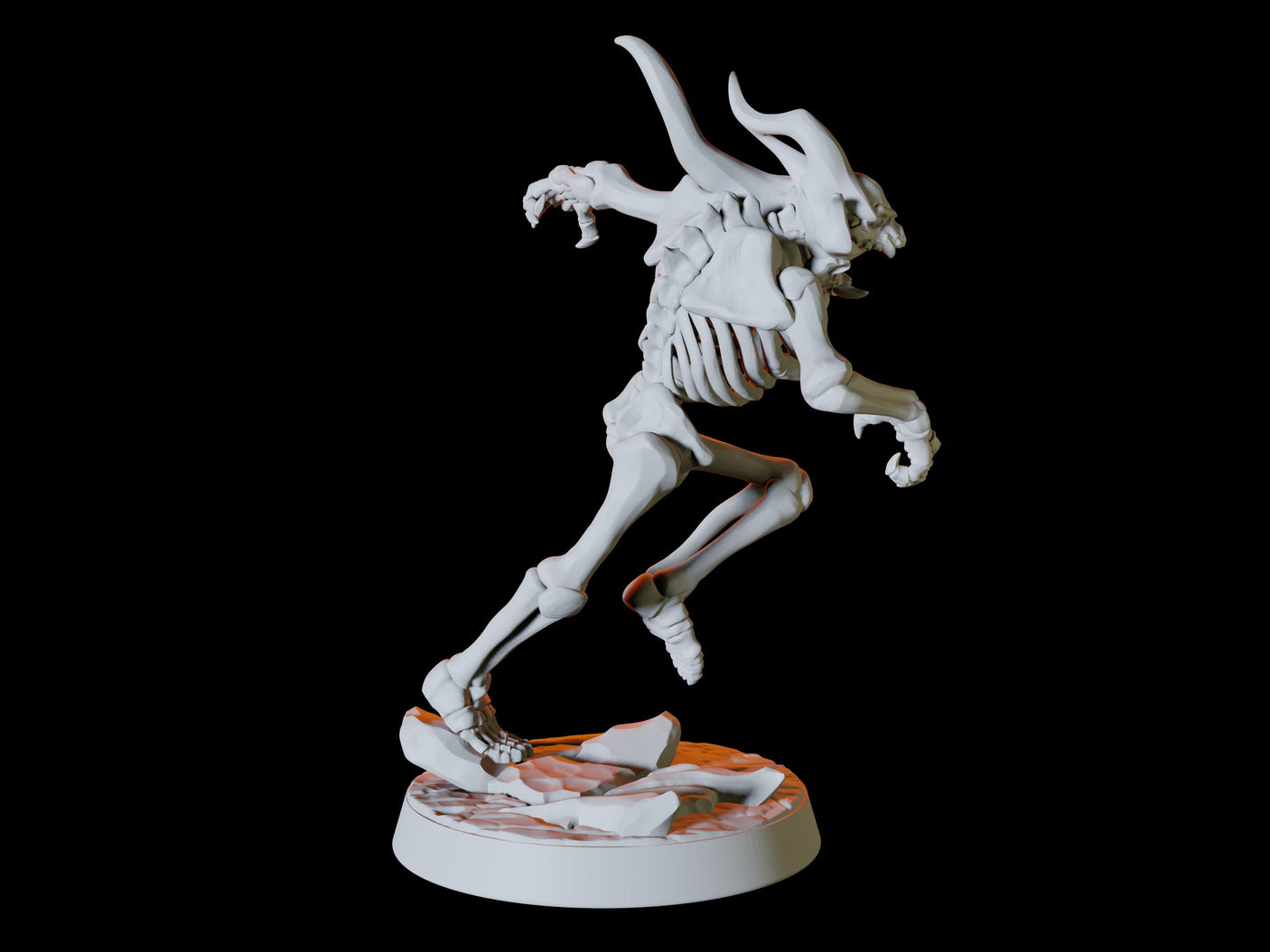 Orc Skeletons Miniature for Dungeons and Dragons, Pathfinder or other TTRPGs