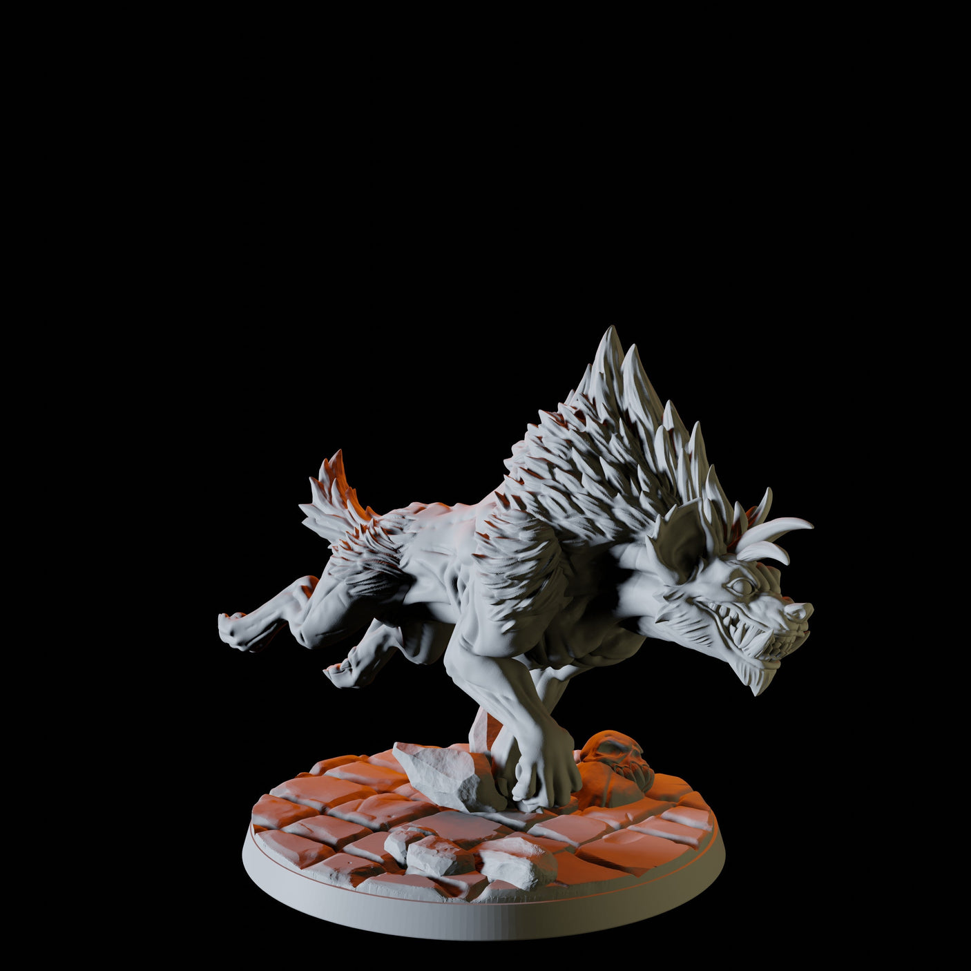 Pack of Hyenas Miniature for Dungeons and Dragons, Pathfinder or other TTRPGs